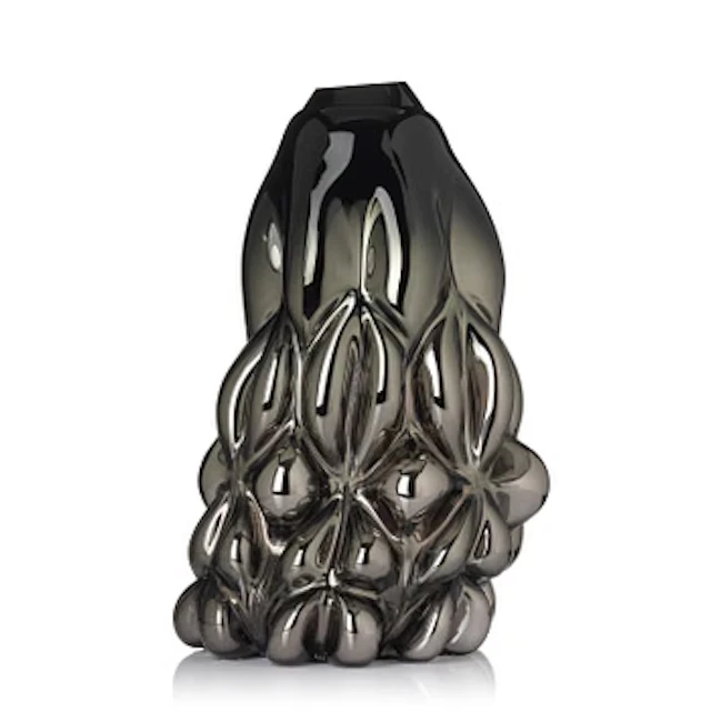 Hanna Hansdotter, “Tiffany Print, Black Metallic”, a glass sculpture