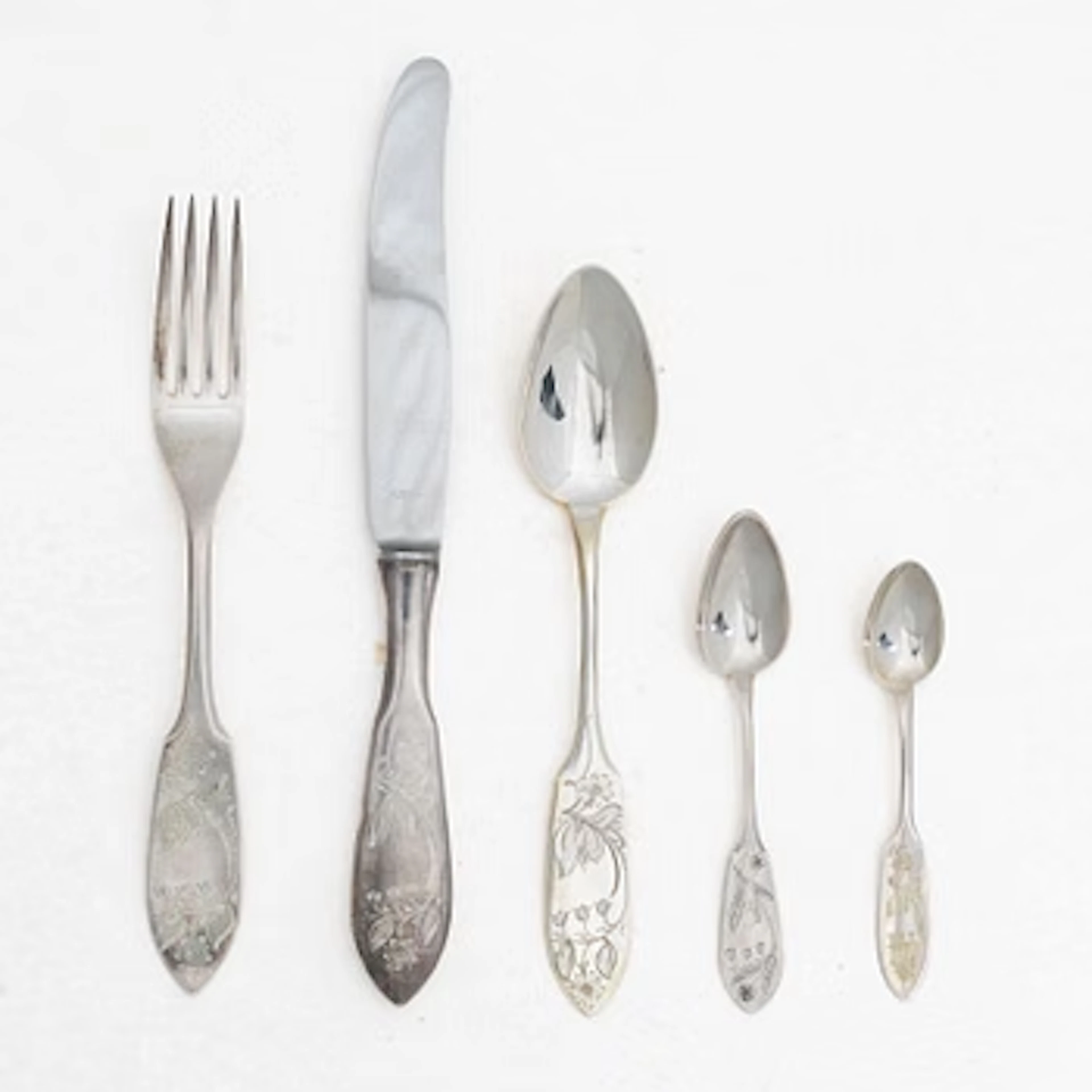 A 27 piece silver 'Tornedal' cutlery service, Mema among others, mid-20th
