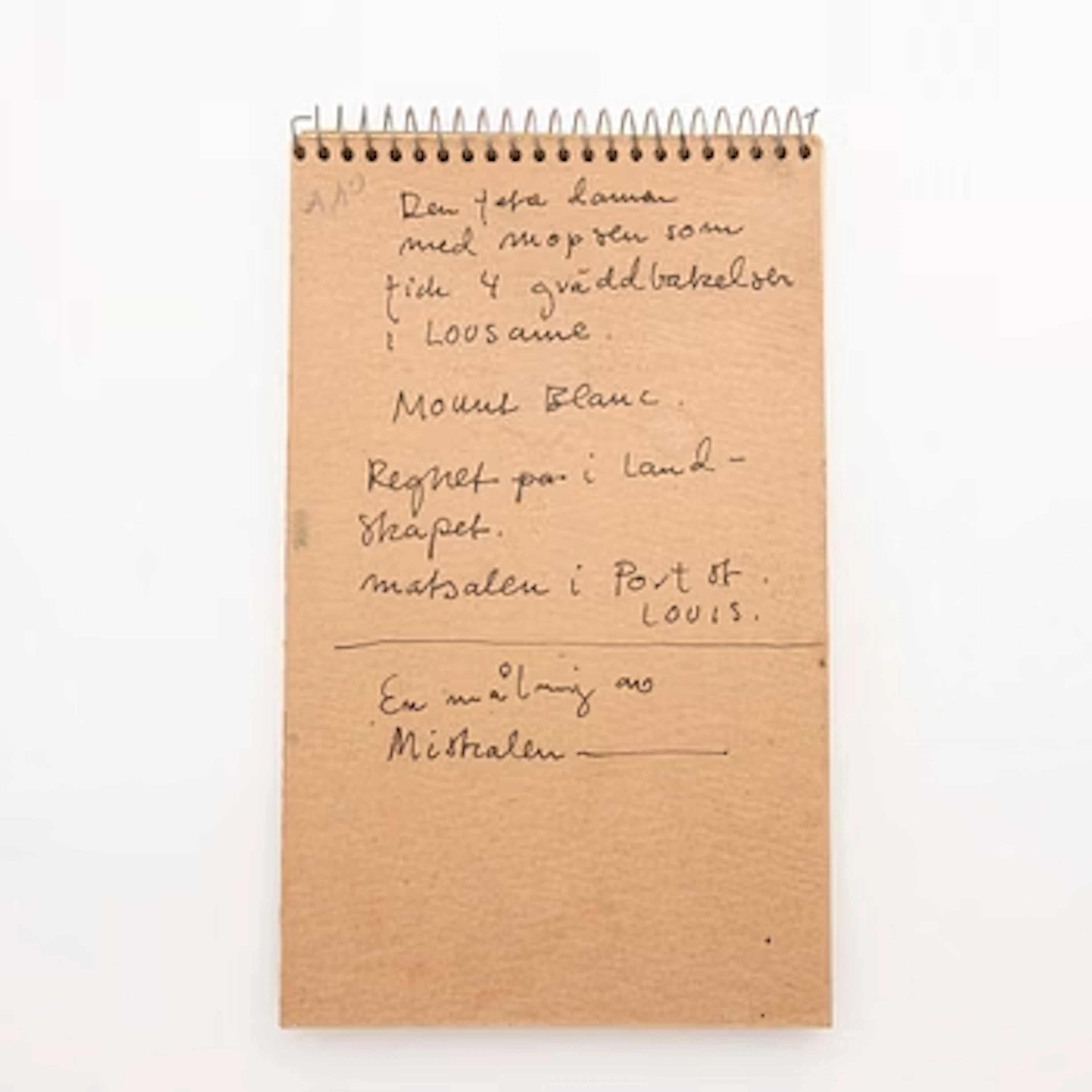 Madeleine Pyk, Sketchbook.