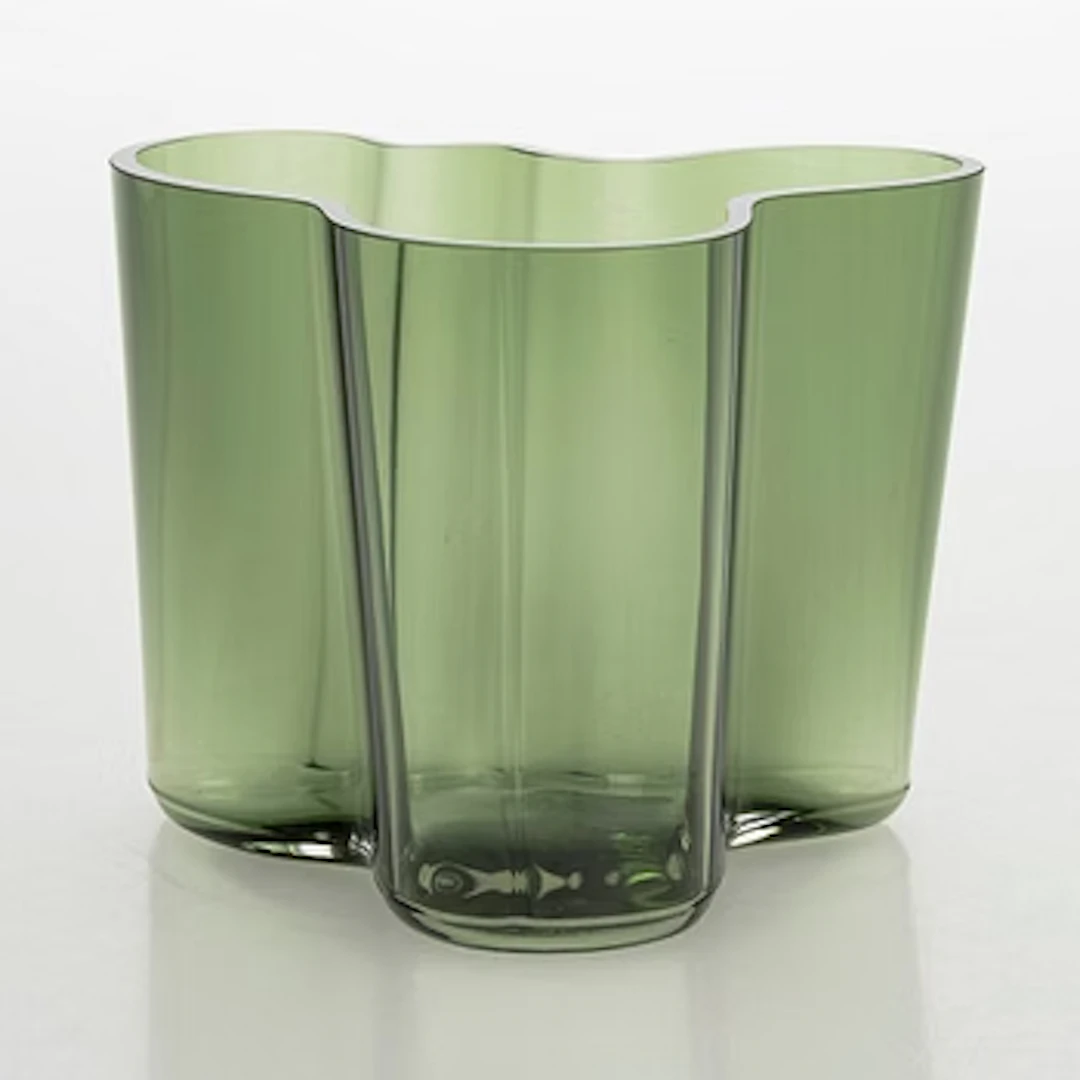 Alvar Aalto, a glass vase, signed Alvar Aalto 5409/7000 1988.