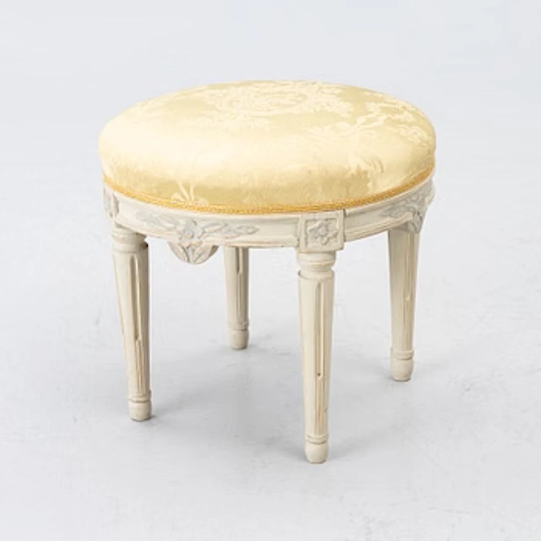 Gustavian stool, late 18th century.