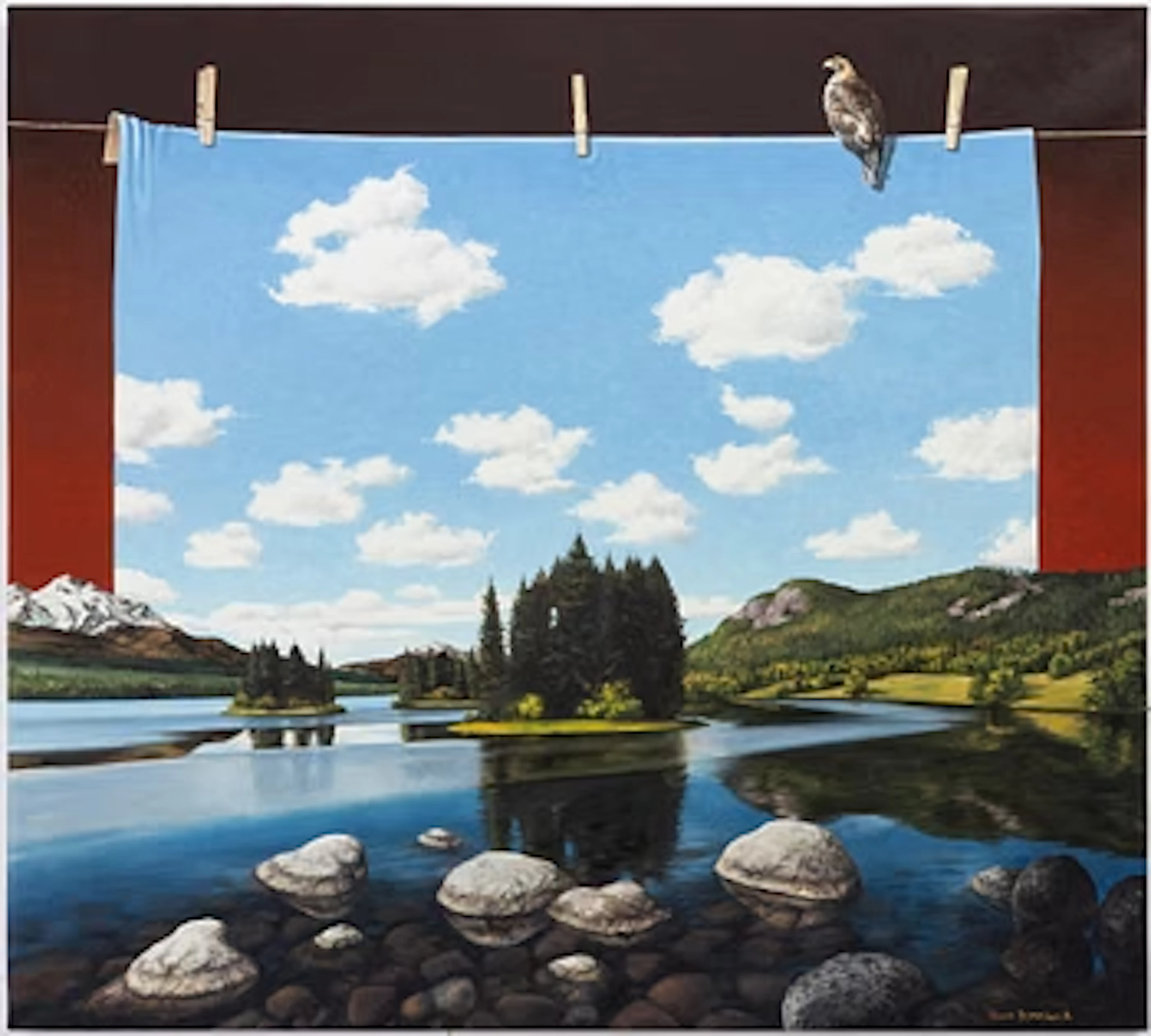 Frank Björklund, Surrealist landscape.