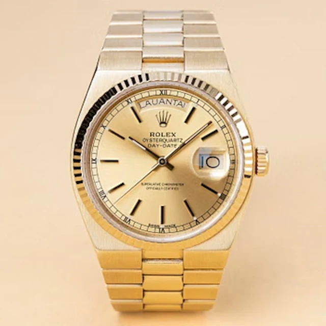 Rolex, Oysterquartz, Day-Date, "Finish Day", ca 1986.