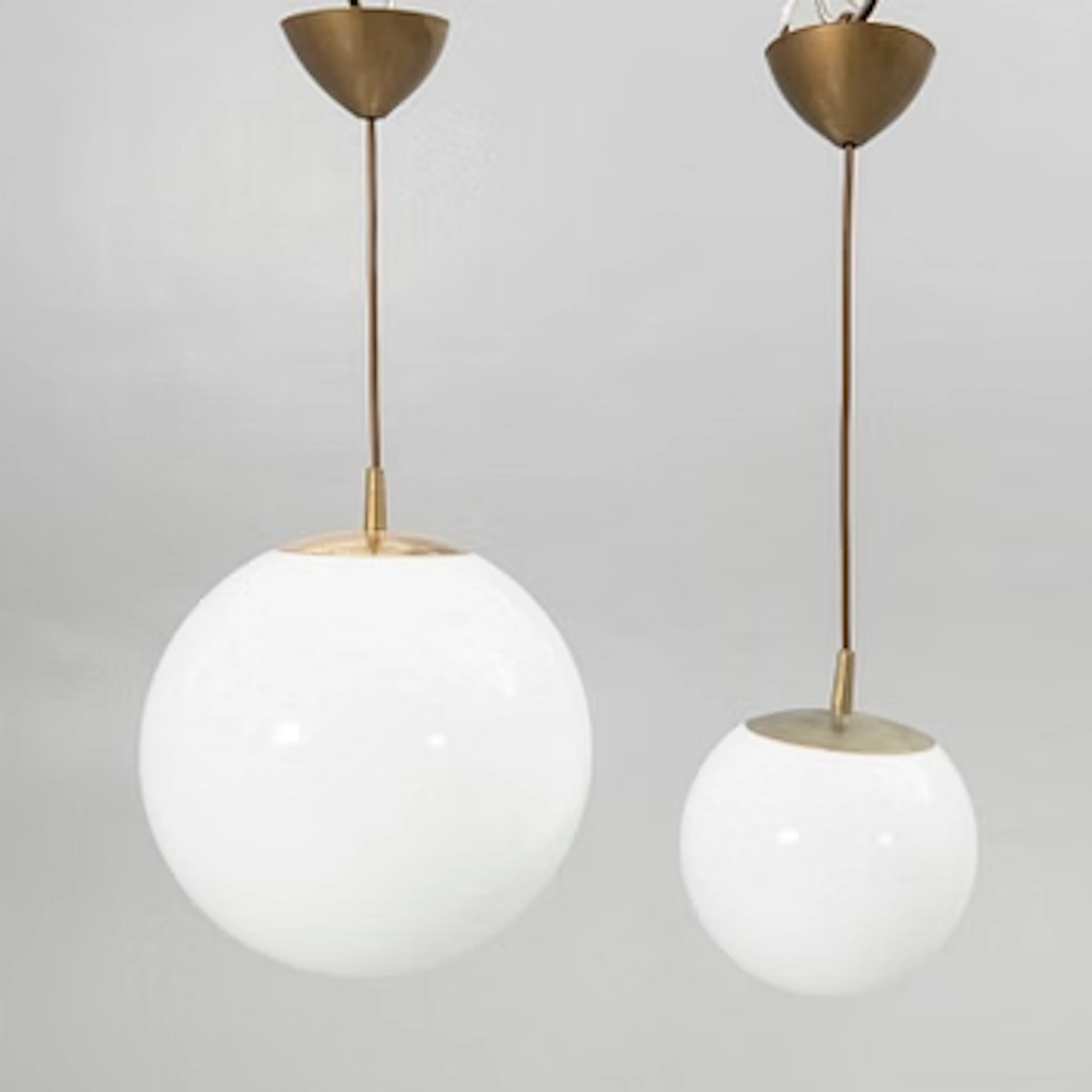 Ceiling lamps, 2 pieces, second half of the 20th century.