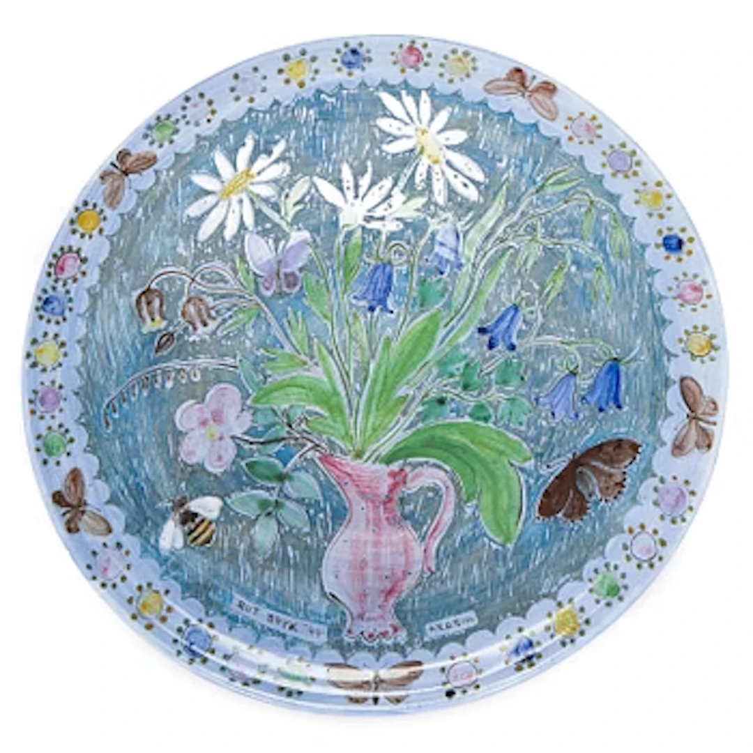 Rut Bryk, Decorative dish, signed Rut Bryk -44, Arabia.