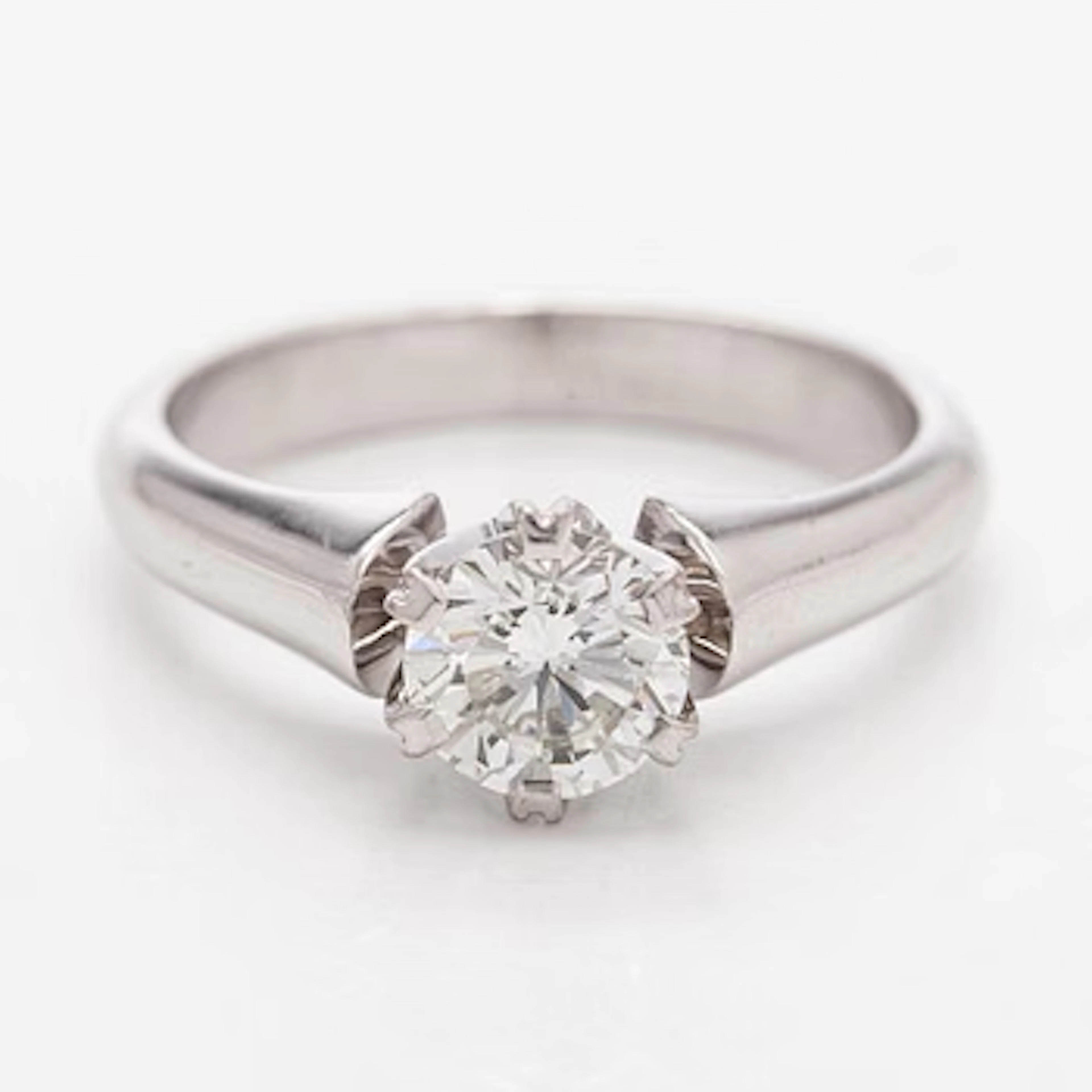 Ring, brilliant-cut diamond 0.80 ct, 18K white gold, Sandberg, Helsinki 2003.