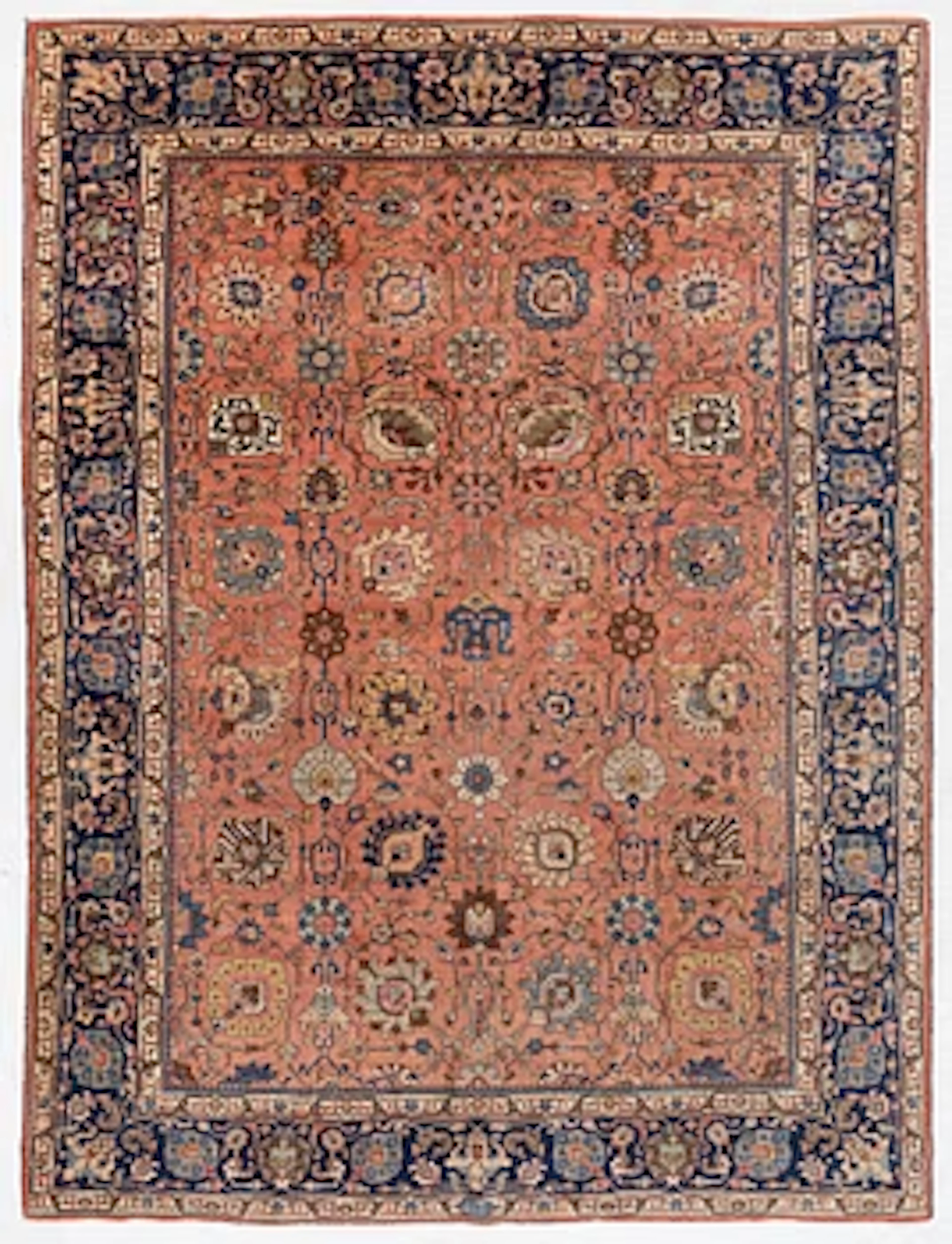 Semi-antique Tabriz rug, approx. 365 x 275 cm.