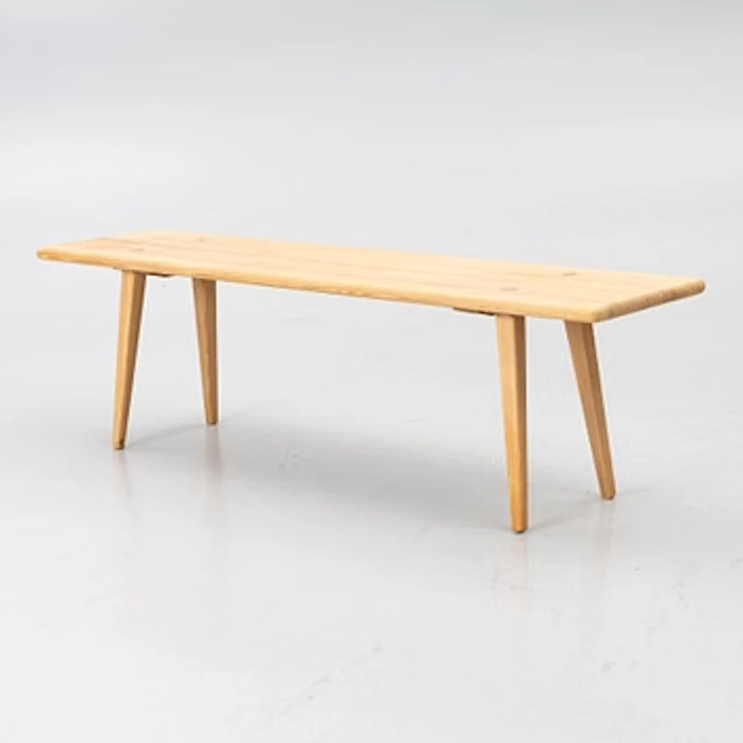 A pine bench, pine, 1970s/80s.