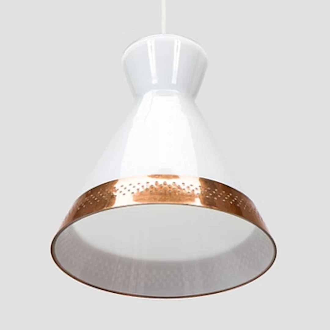 A glass ceiling laight, model ES246, Itsu, Finland.