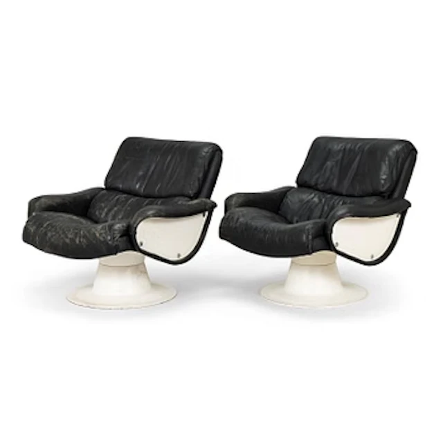 Yrjö Kukkapuro, Armchairs, a pair, “Saturnus”, Haimi, 1980.