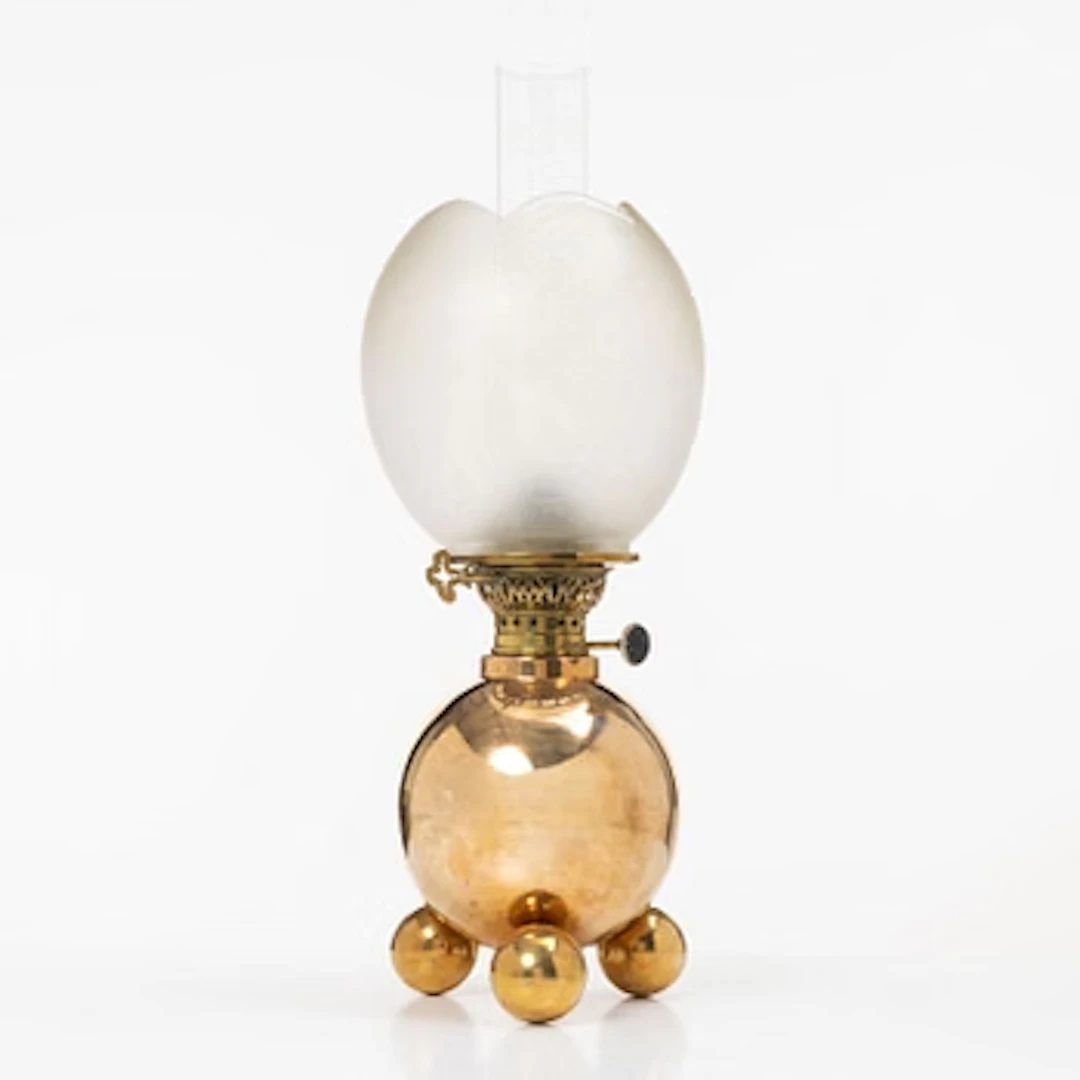 Kerosene lamp, Gold-Brenner, circa 1900.