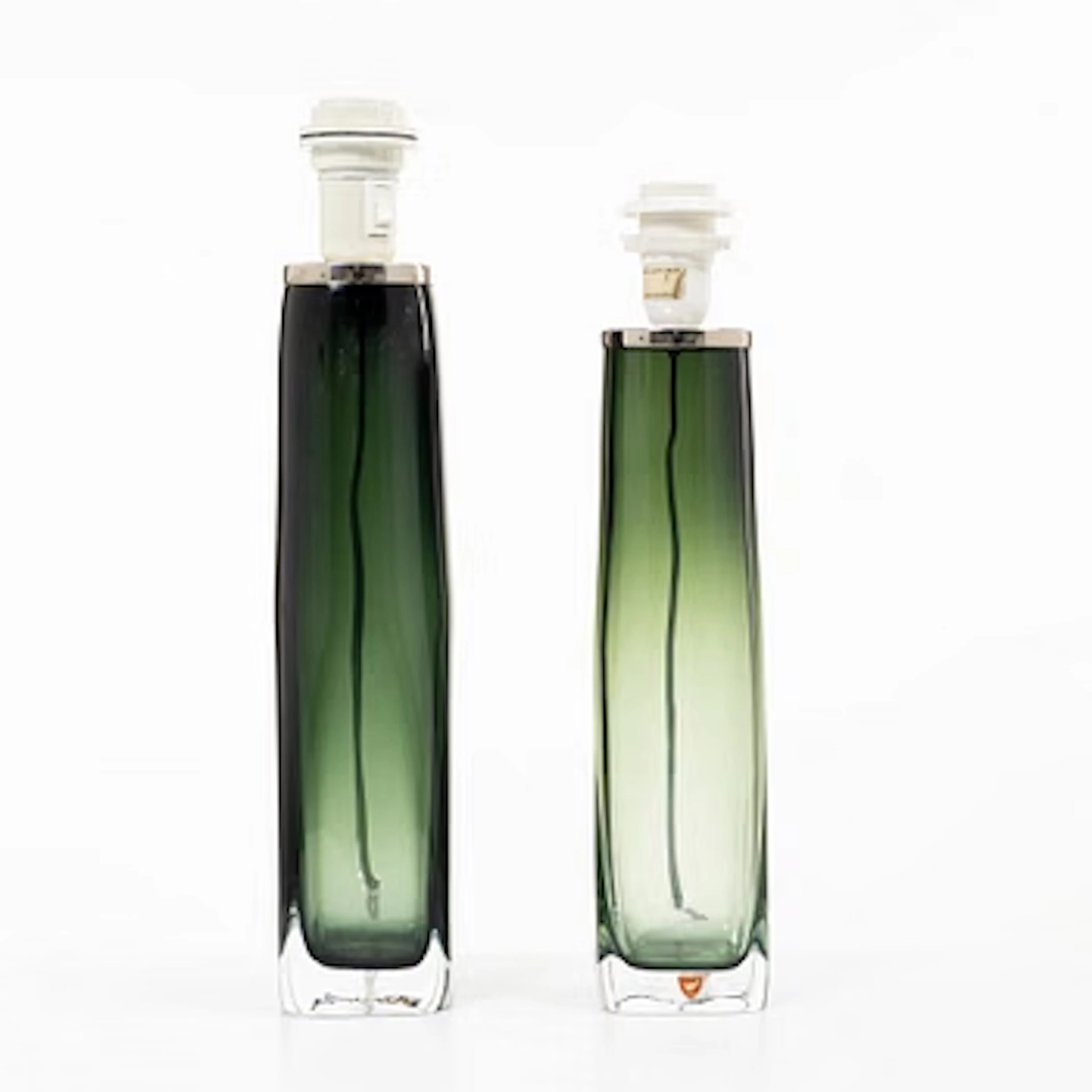 Carl Fagerlund, A pair of table lamps, models RD 1450 and 1480, Orrefors.