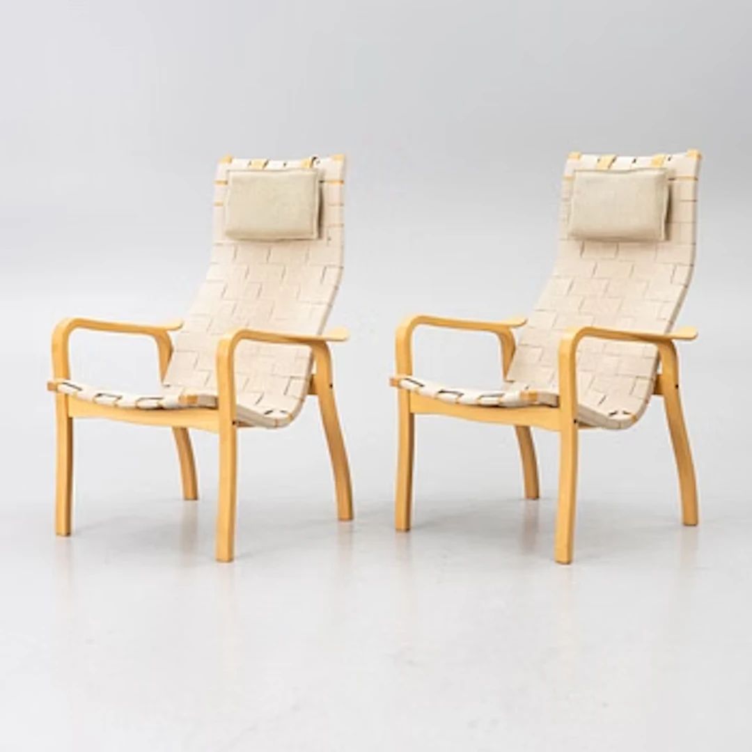 Armchairs, a pair, Bröderna Andersson.