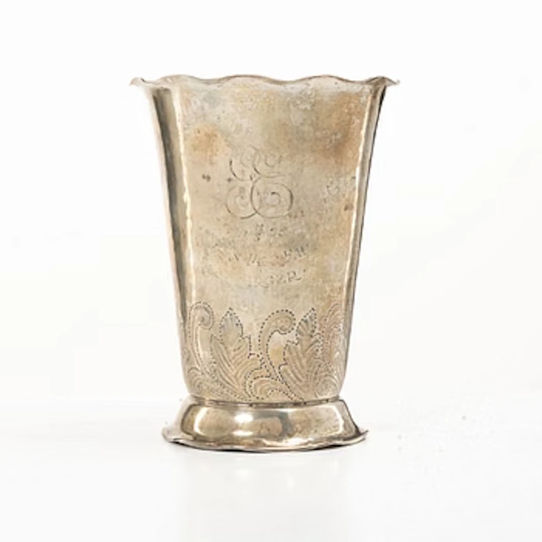 A Swedish sterling silver vase, mark of A Södergren, Nässjö 1952.