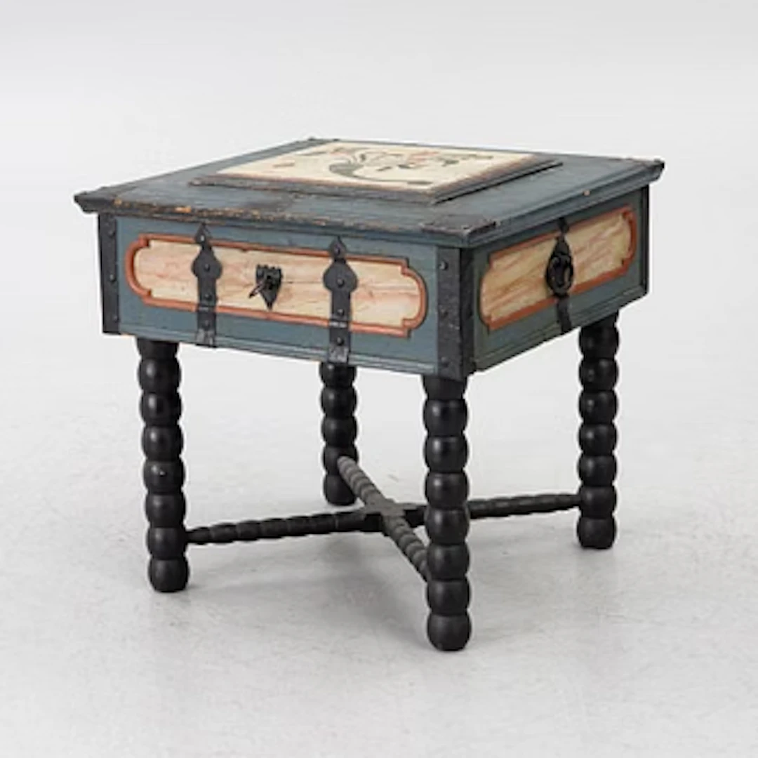 Box on a stand. 19th century.
