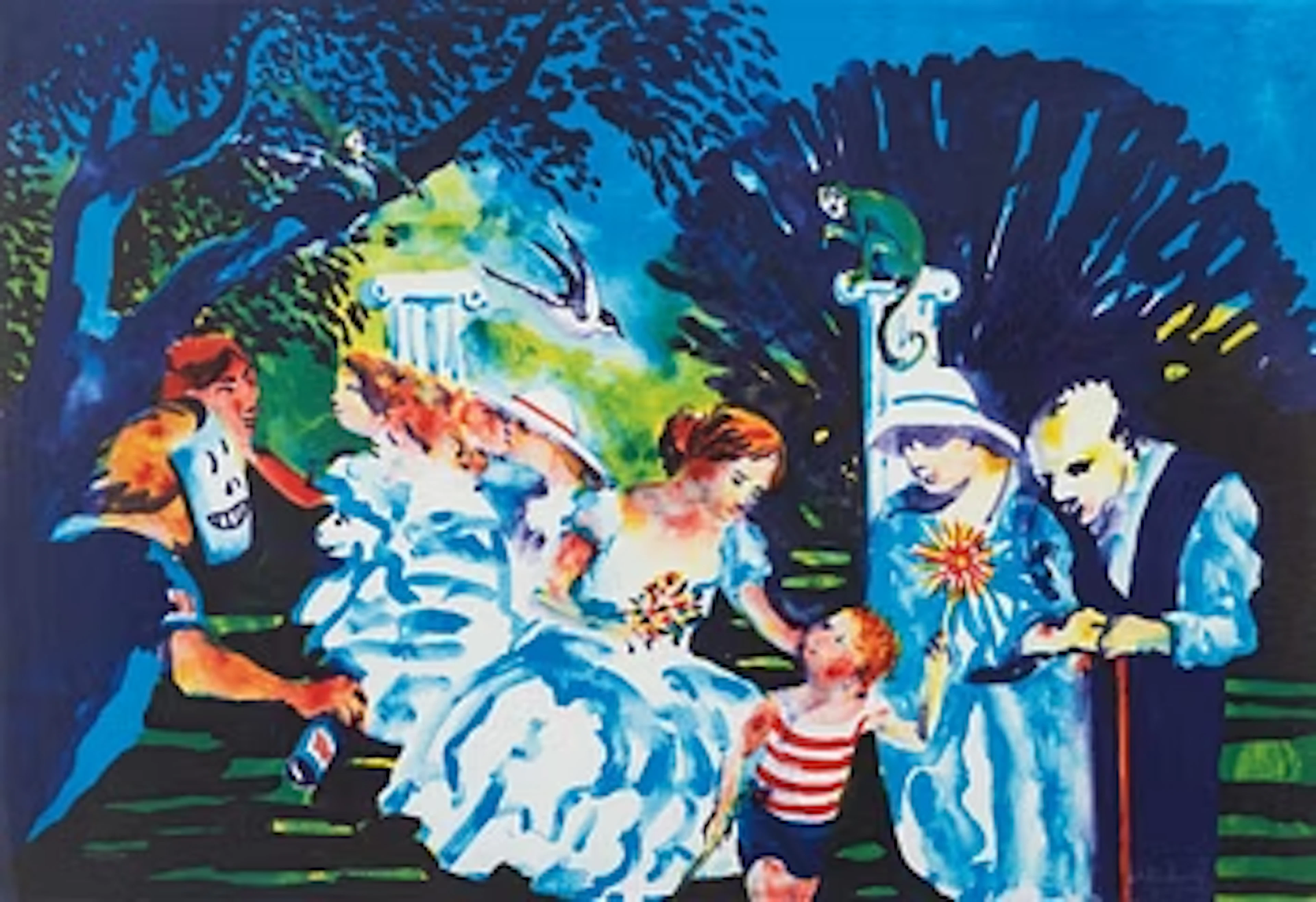 Peter Dahl, "Afton i parken".