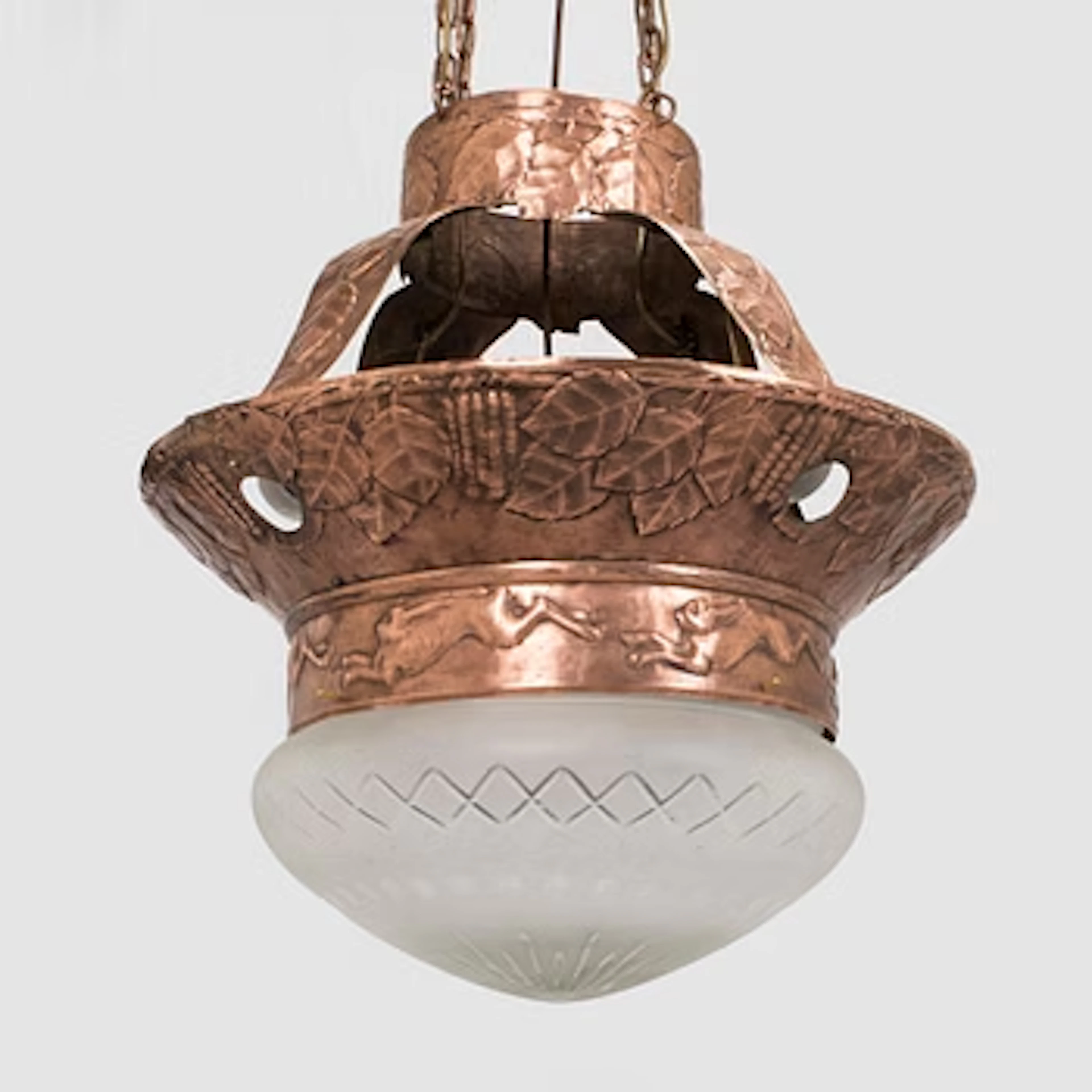 an early 20th century chandelier.