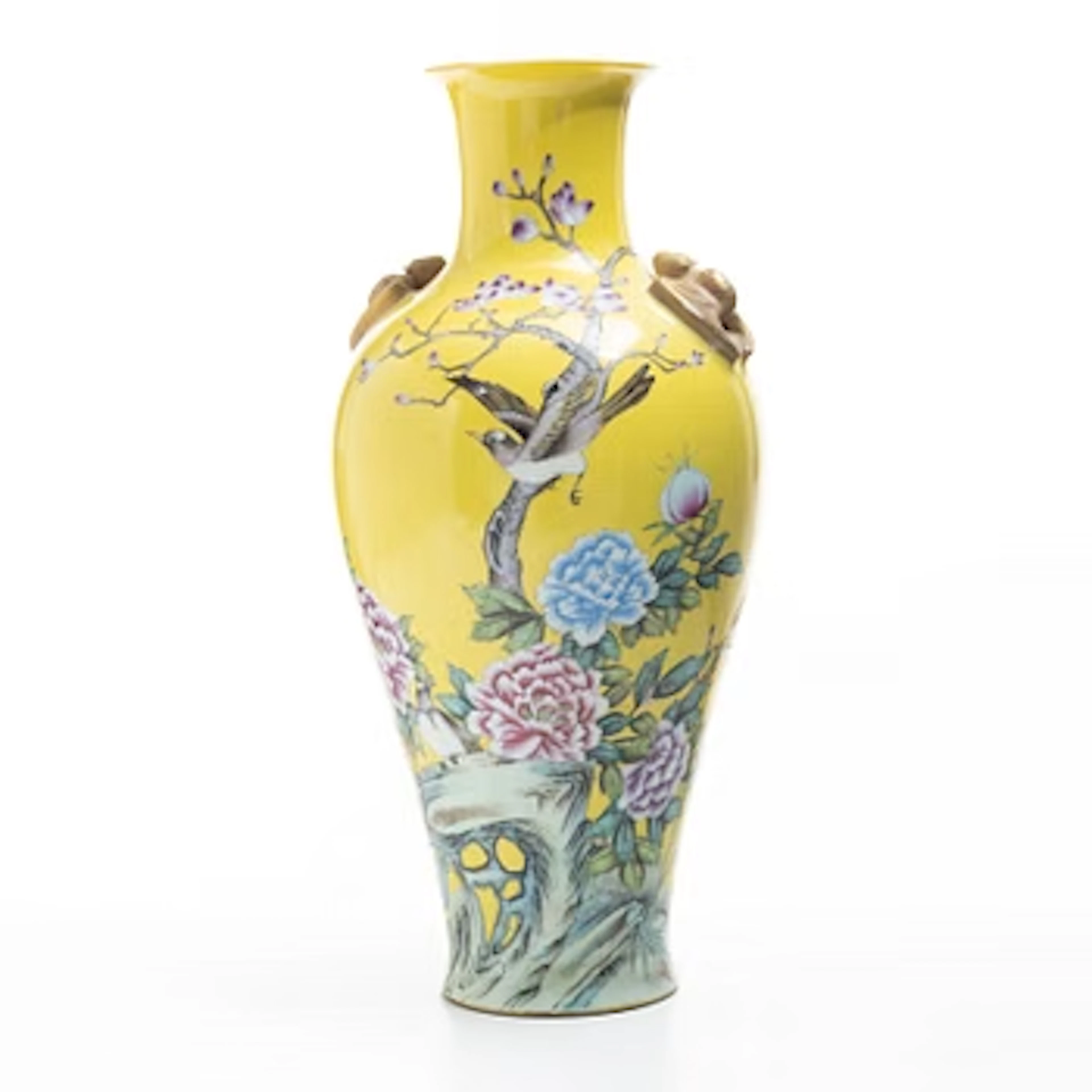 A Chinese porcelain vase, later part of the 20th century.