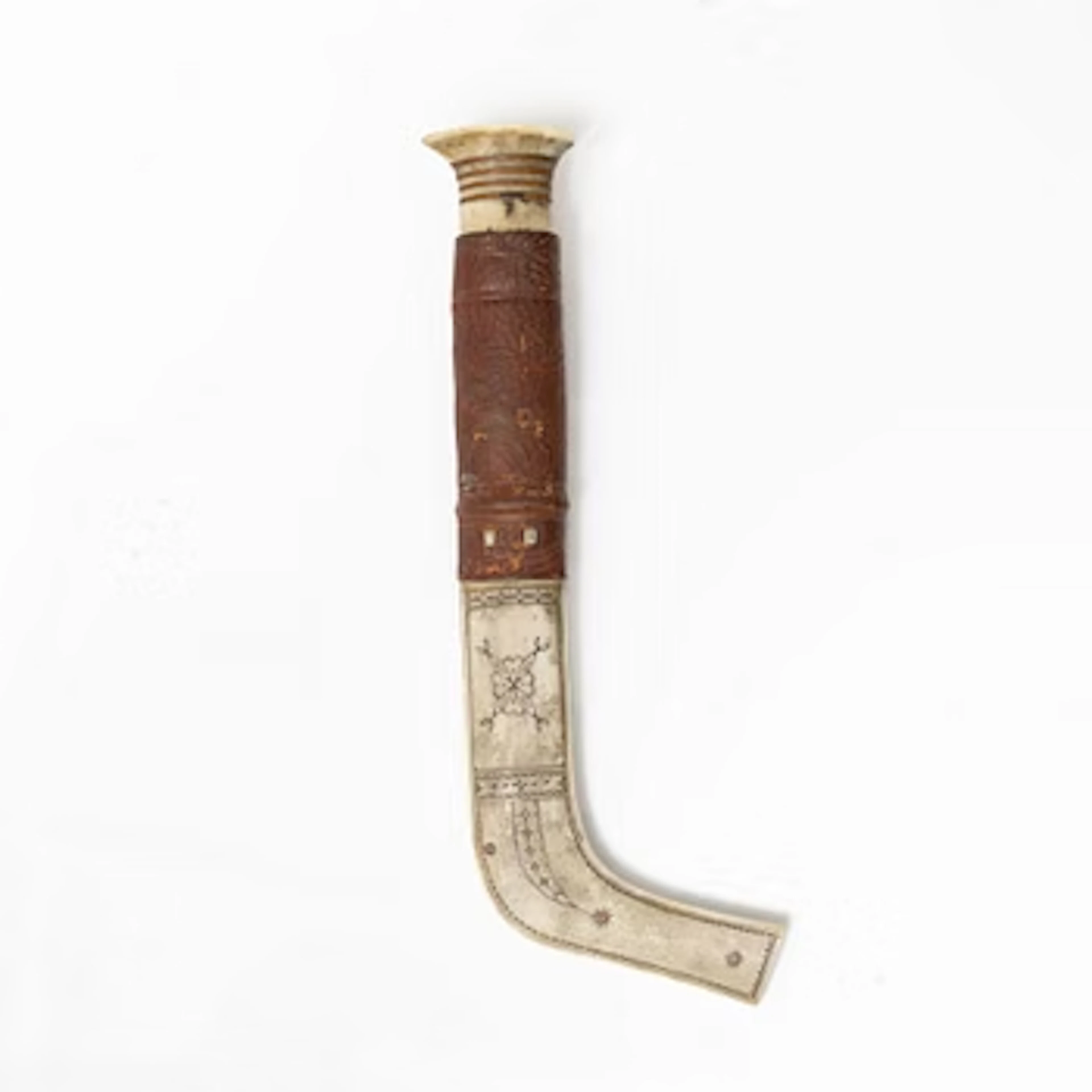 Johan Fankki, a half-horn knife, signed.