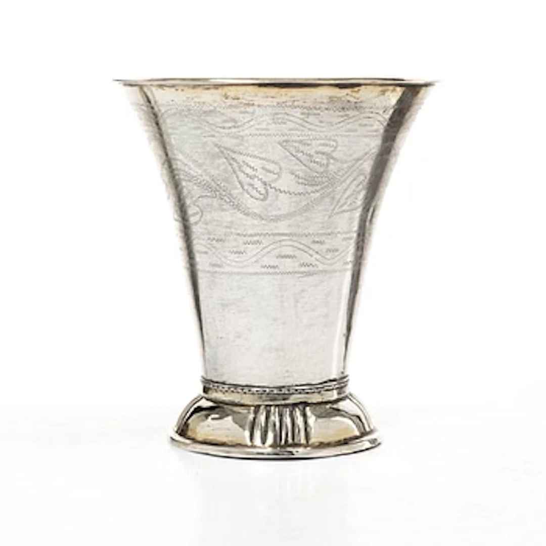 A parcel-gilt silver beaker, mark of Anders Gottfrid Roos, Turku