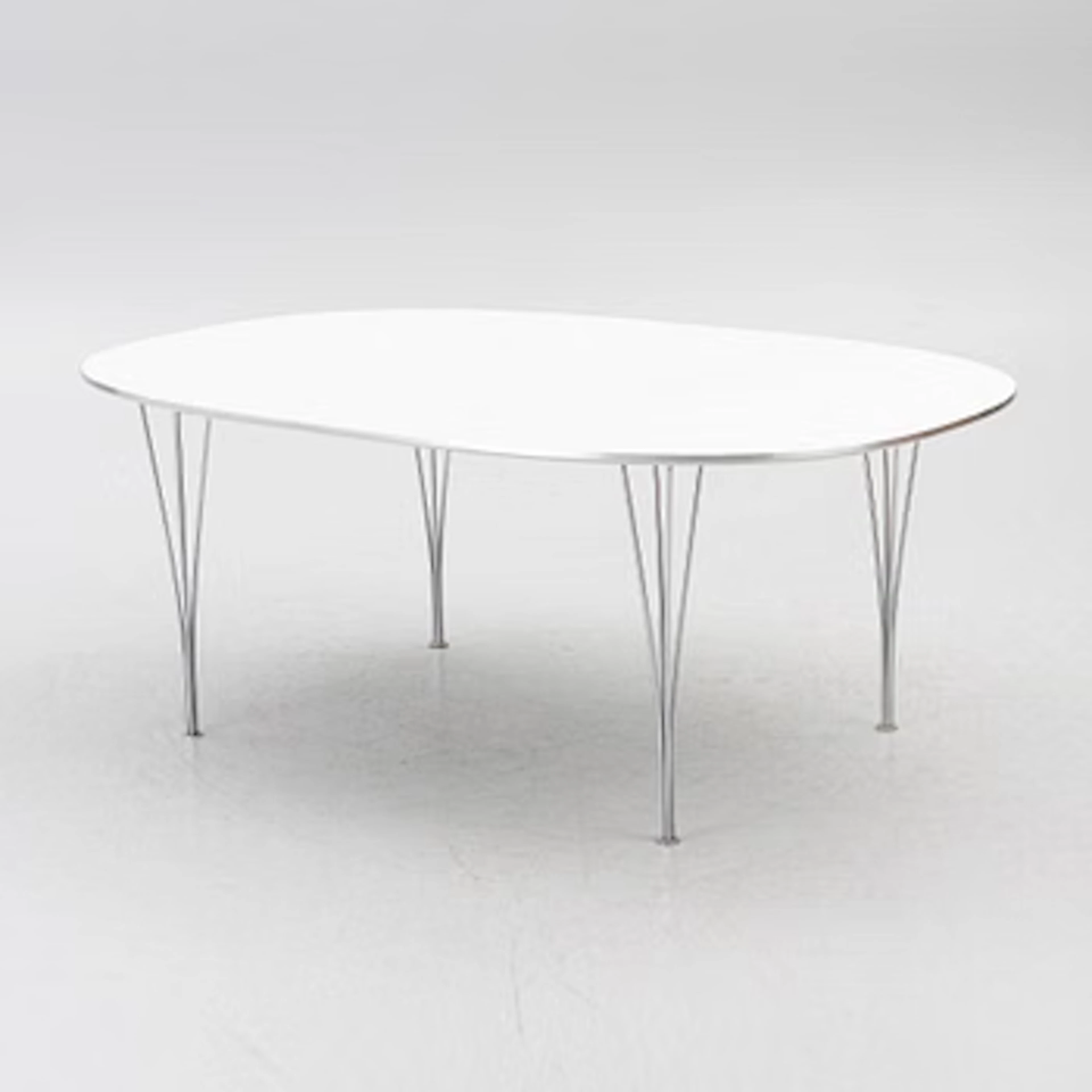 Bruno Mathsson, & Piet Hein, a dining table, 'Superellipse', Fritz
