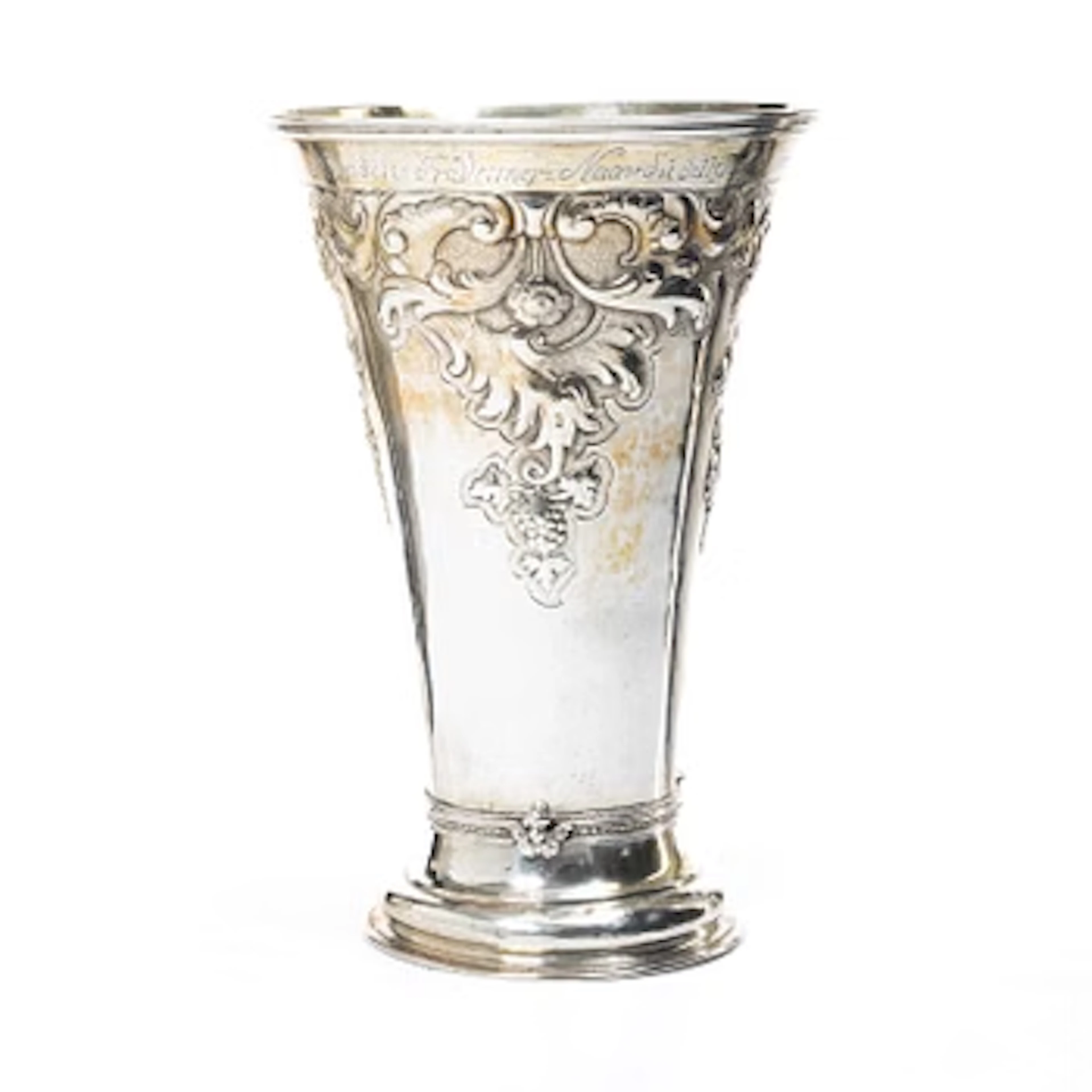 A Danish silver beaker, assay marks of both Peter Nicolai von Haven