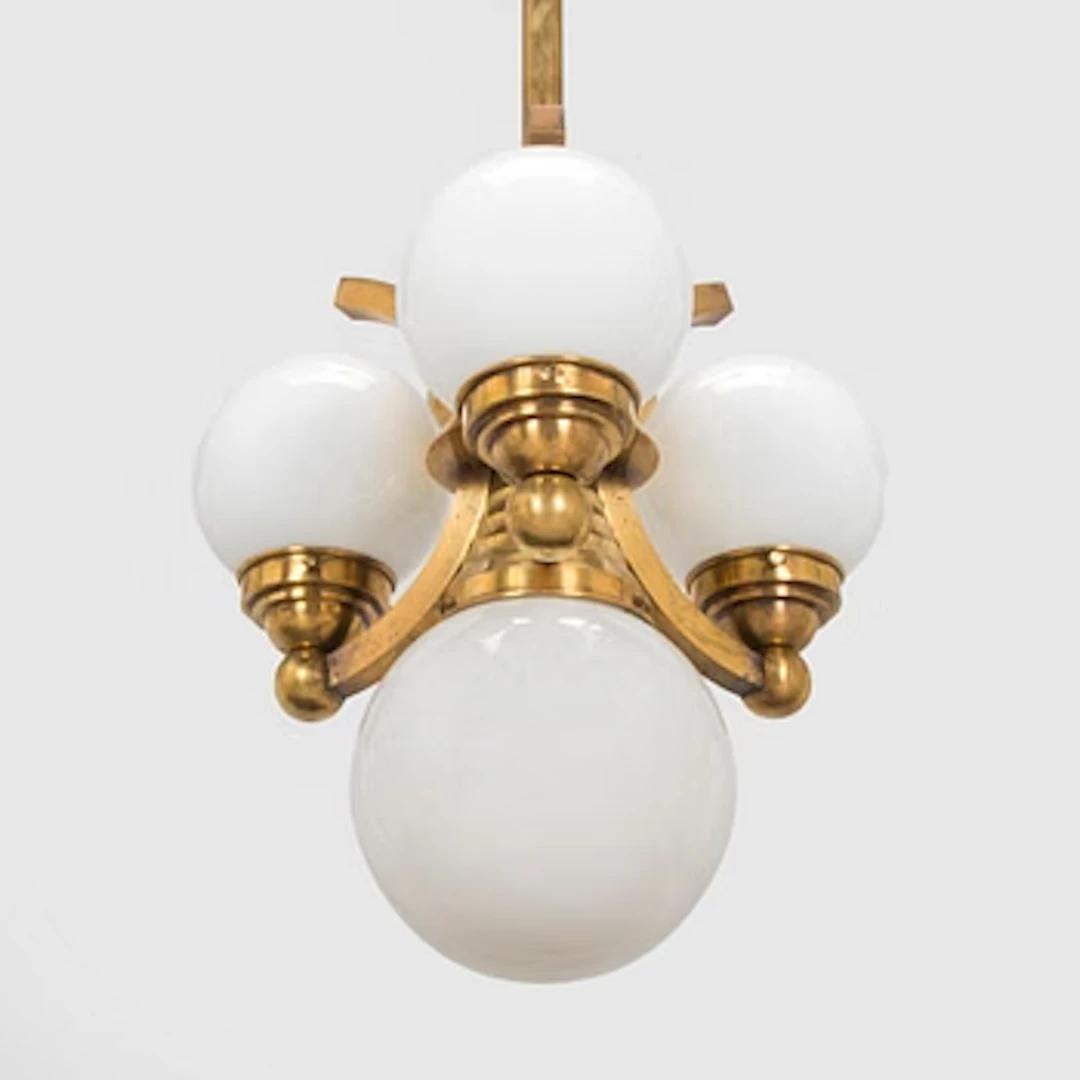 An early 20th century pendant light.
