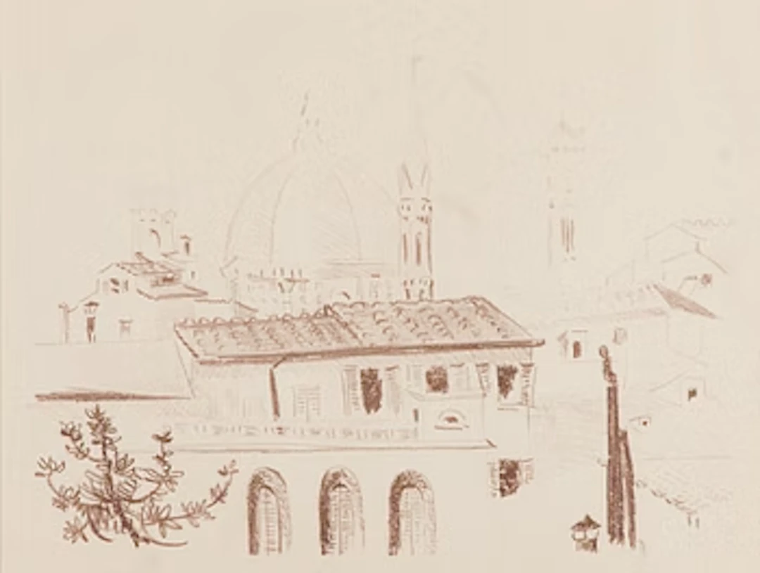 Tuomas von Boehm, Landscape from Italy.