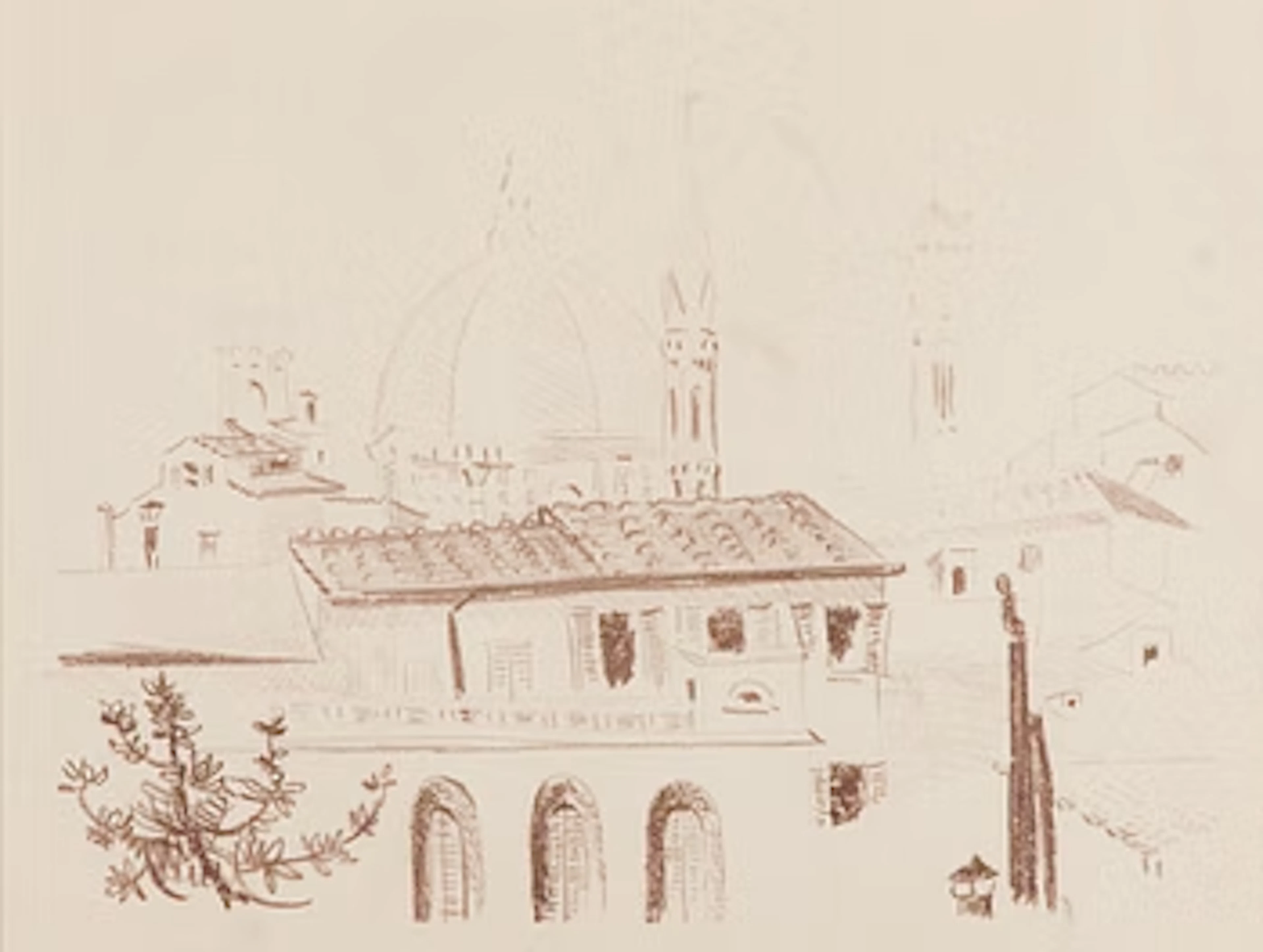 Tuomas von Boehm, Landscape from Italy.