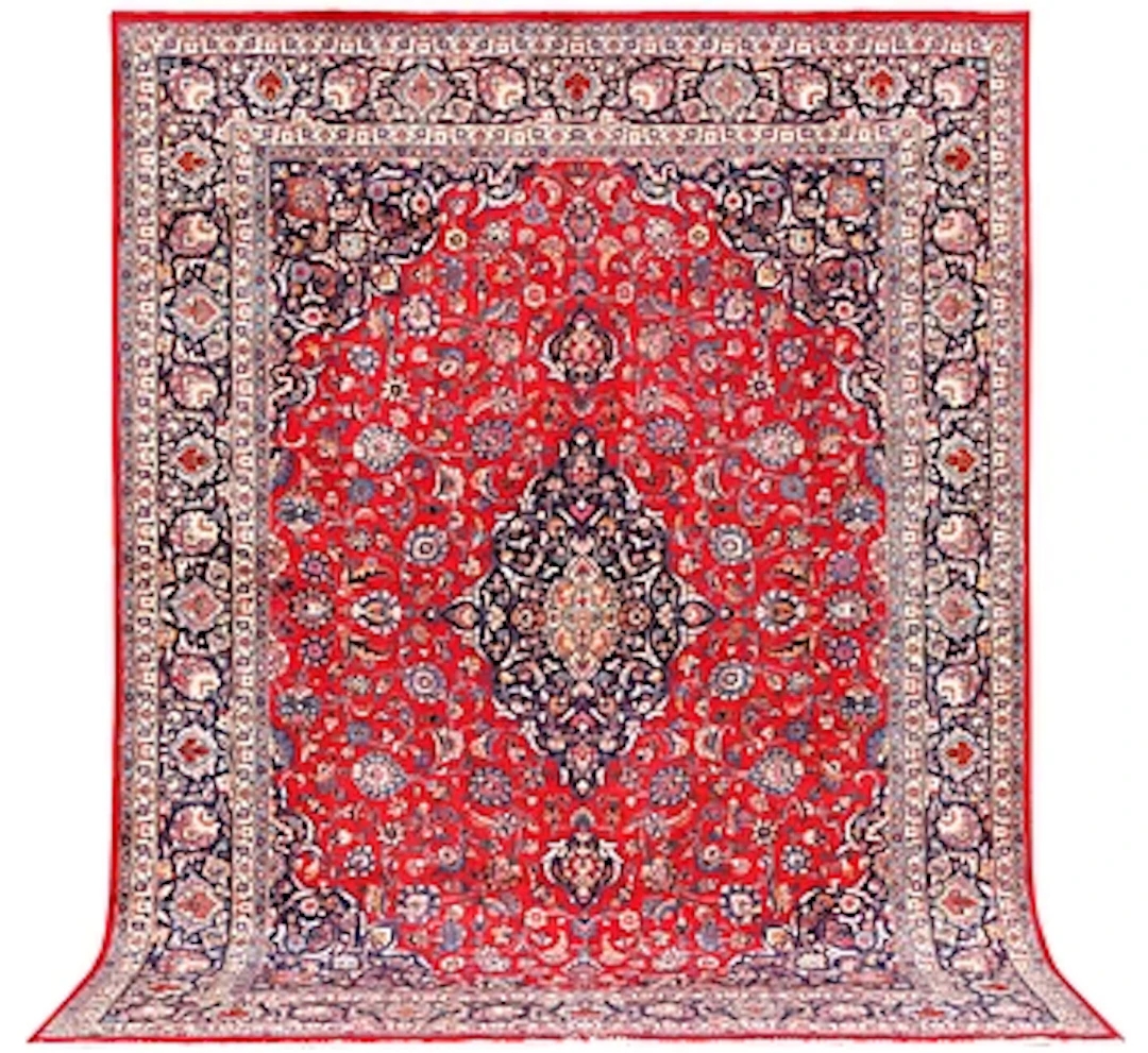 A Keshan carpet, c. 390 x 290 cm.