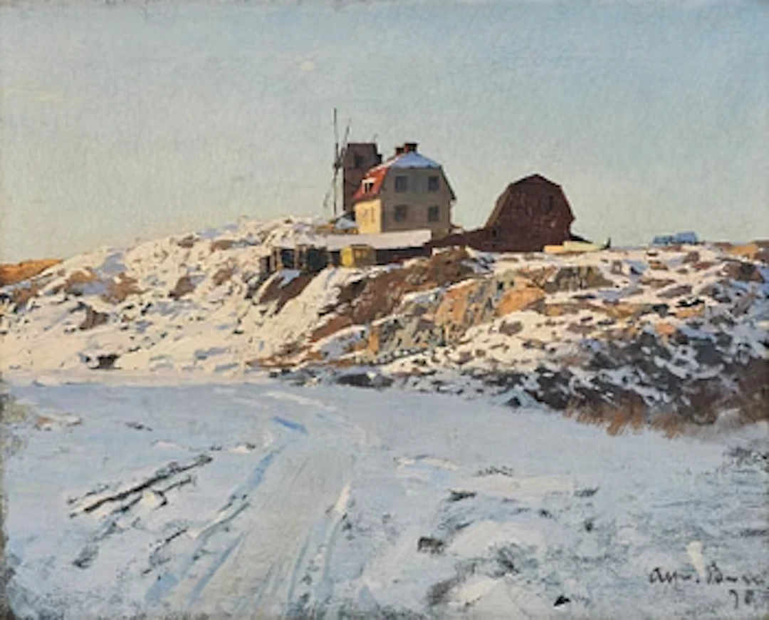 Alfred Bergström, Winter Day, Dalarö.
