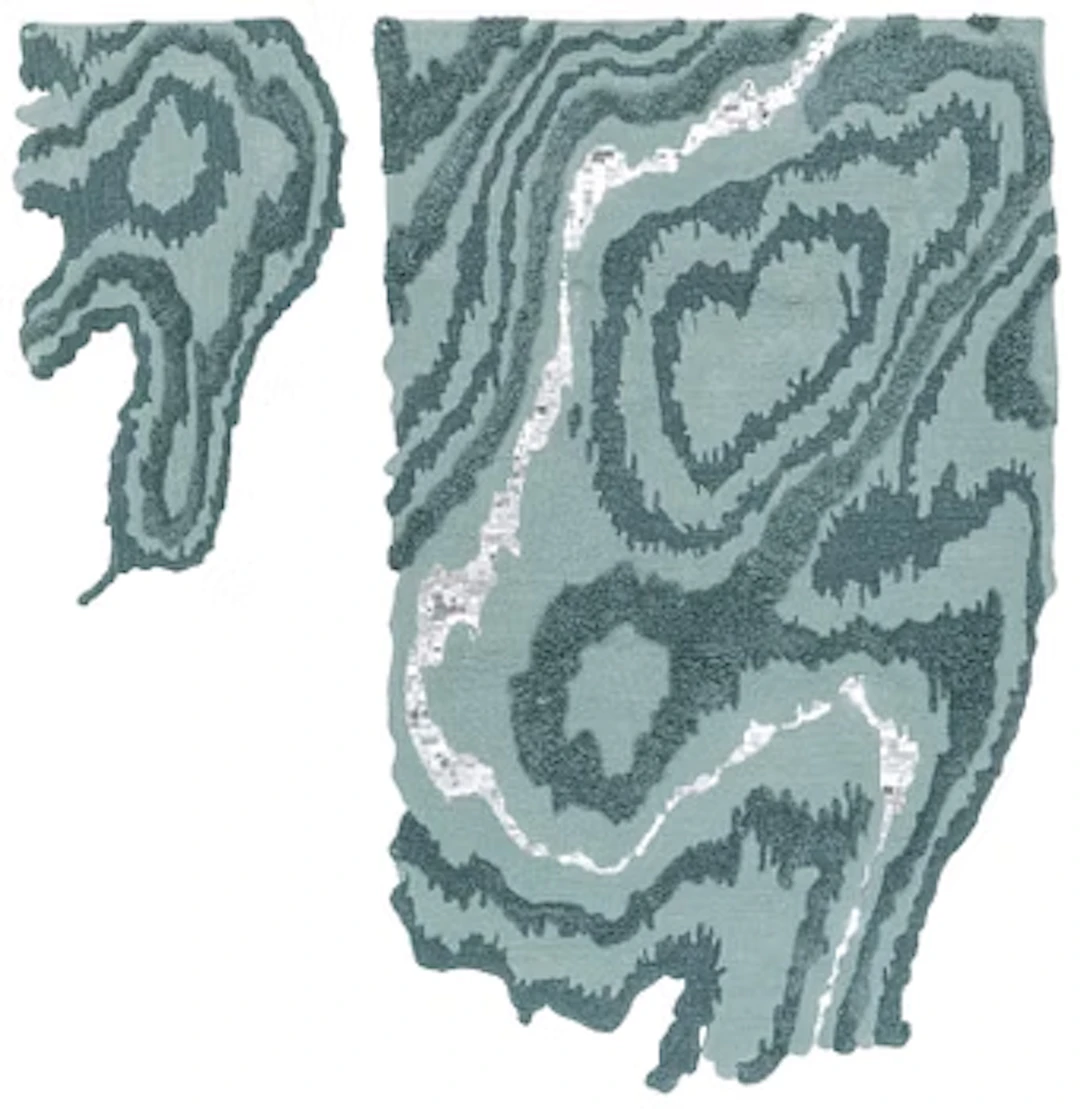 Jonathan ”Ollio” Josefsson, a carpet, 2 pieces, tufted in relief