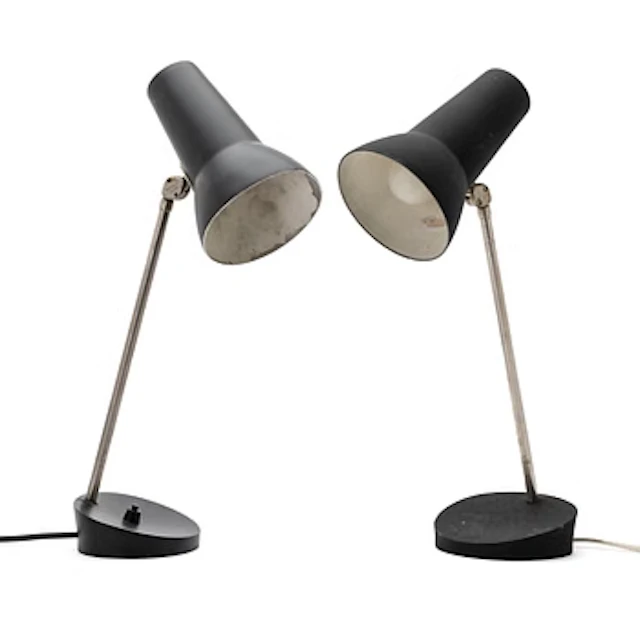 Table lamps, a pair, model "E1297", Asea, 1960s.