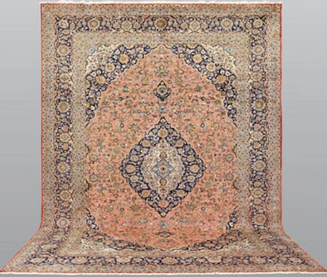 A Keshan older carpet, 430 x 305 cm.