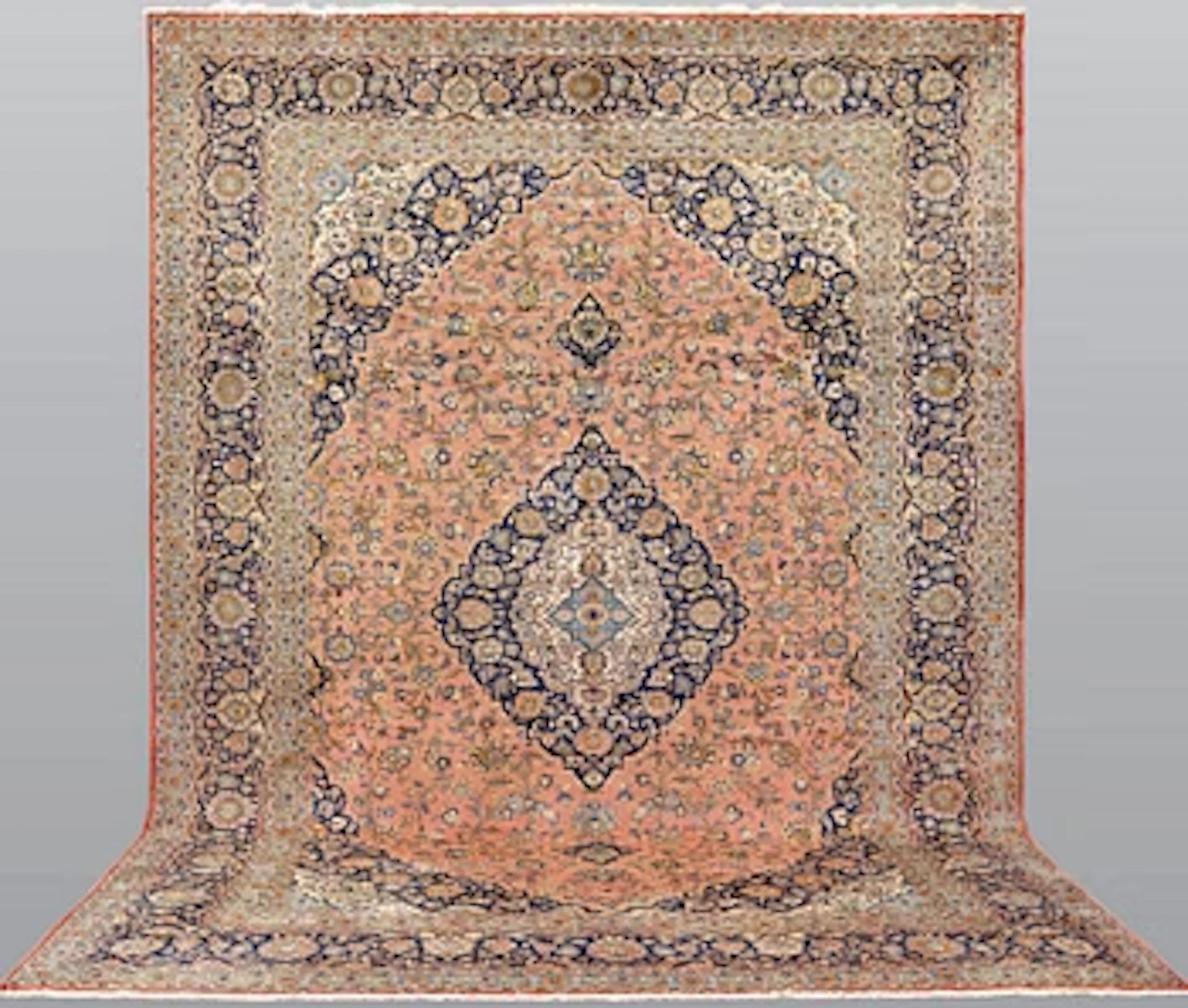 A Keshan older carpet, 430 x 305 cm.