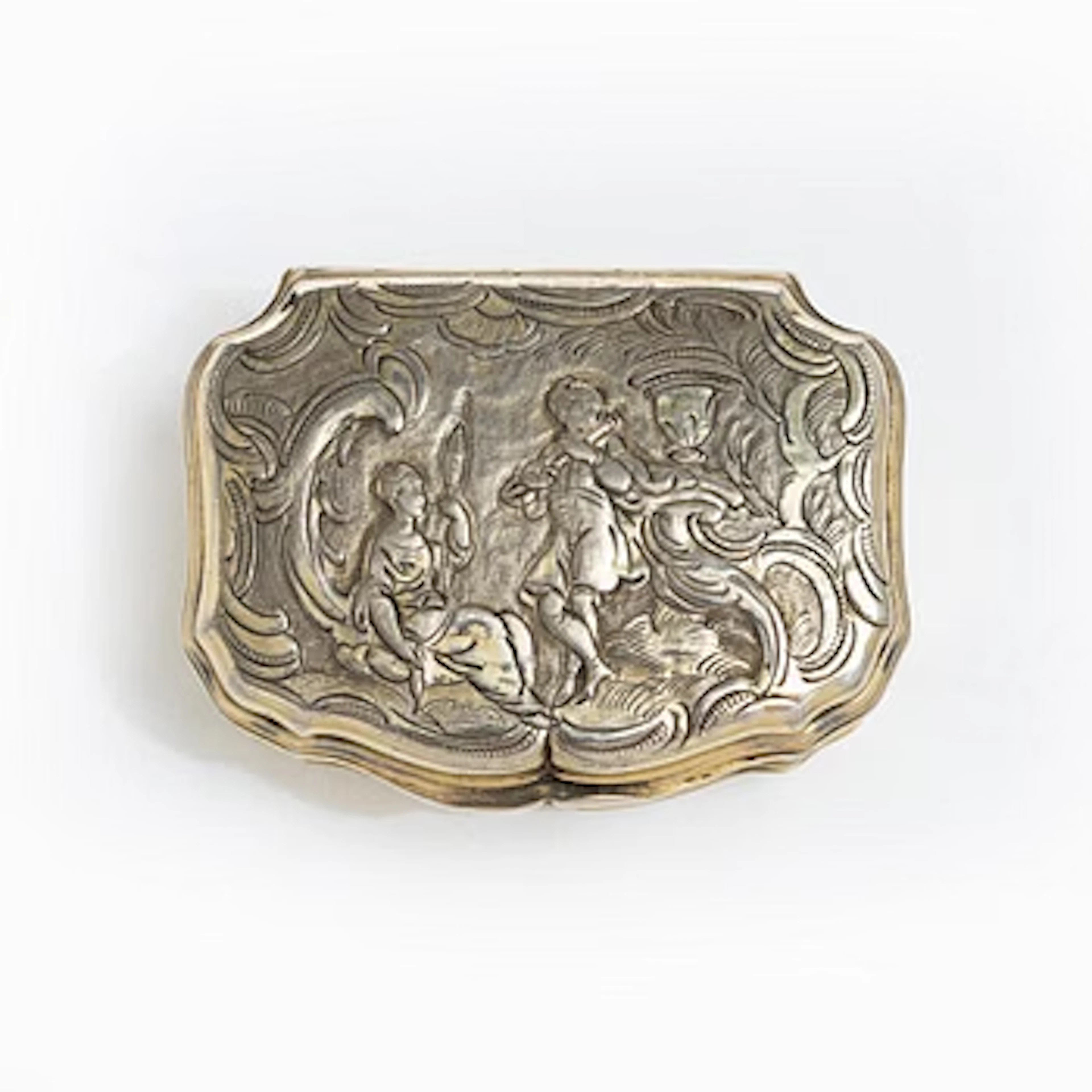 Snuffbox, silver, Louis XV, second half of the 18th century.