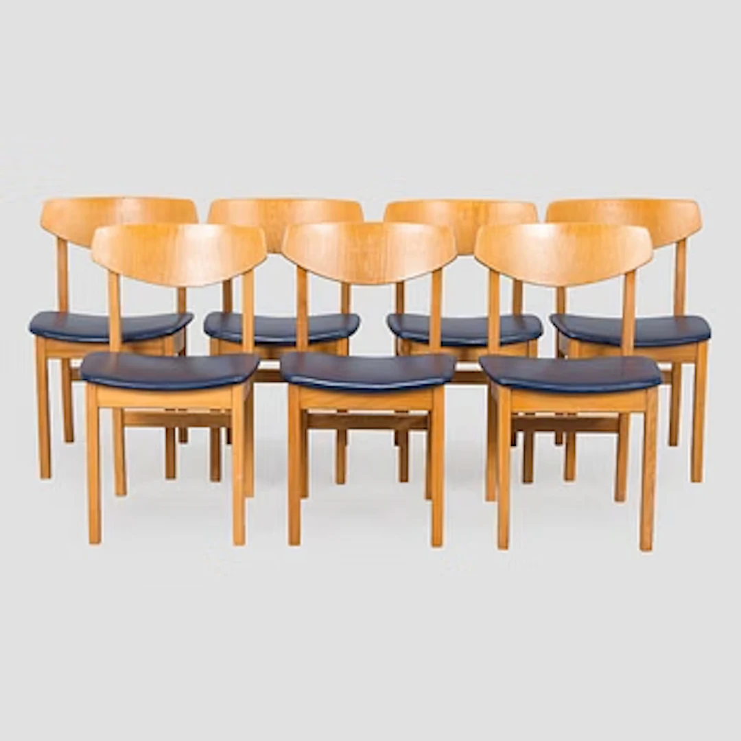 Lasse Ollinkari, seven 1960s "Ervi chairs" for Artek.