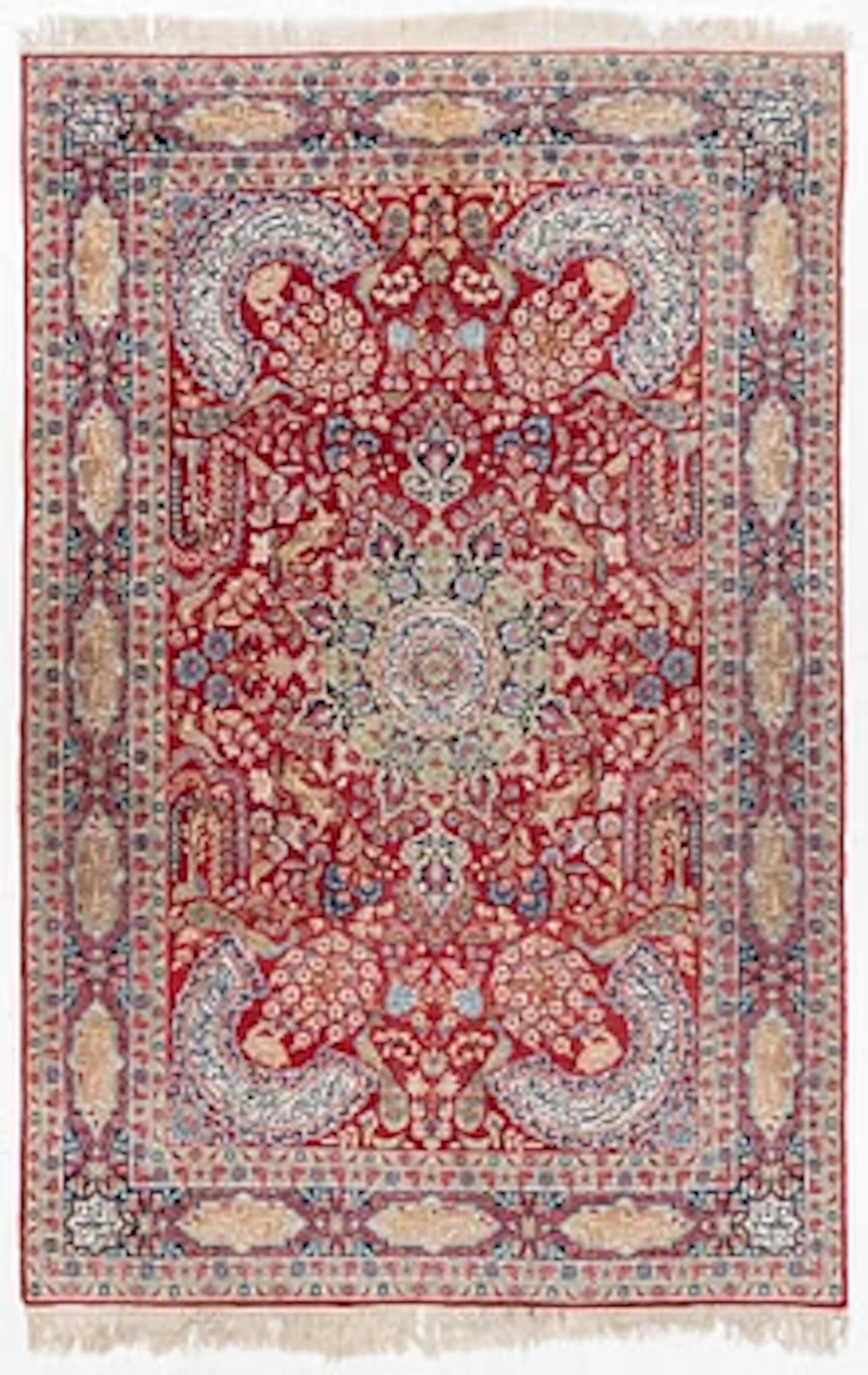 A semi-antique Kirman carpet, c. 275 x 180 cm.