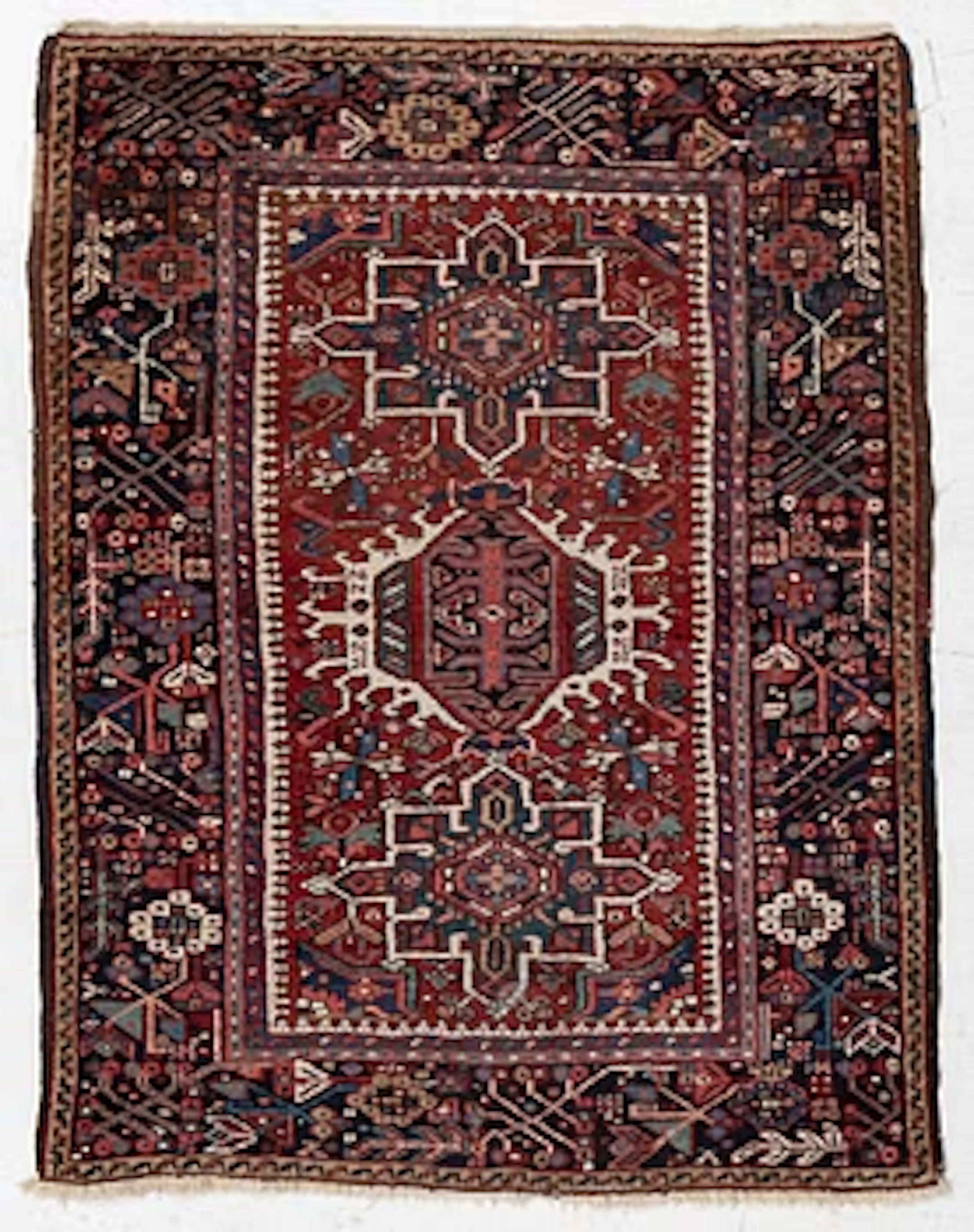 Carpet, Karadja, semi-antique, approx. 138 x 108 cm.