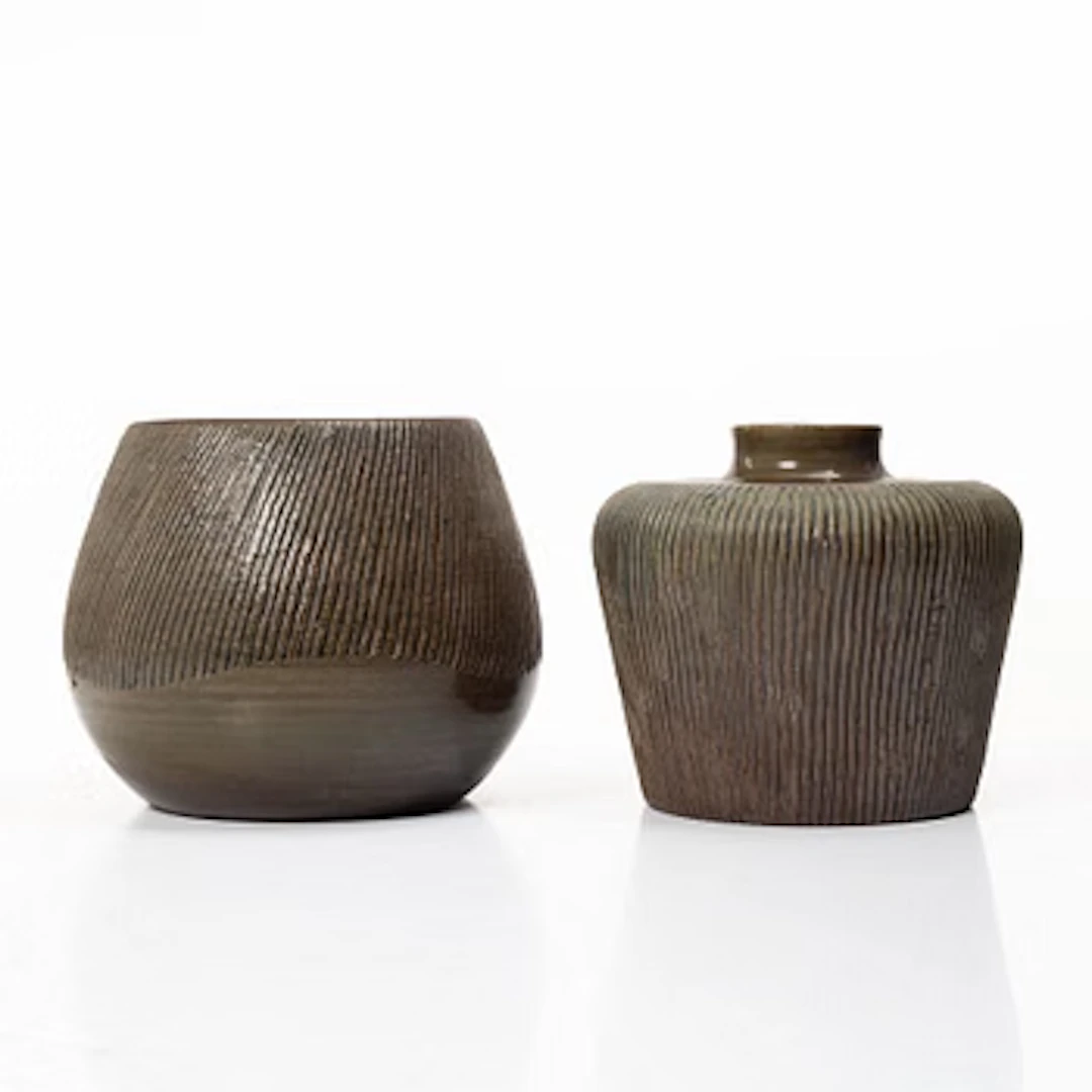 Edgar Böckman, two vases.