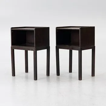 Axel Einar Hjorth, a pair of 'Typenko' bedside tables, Nordiska Kompaniet