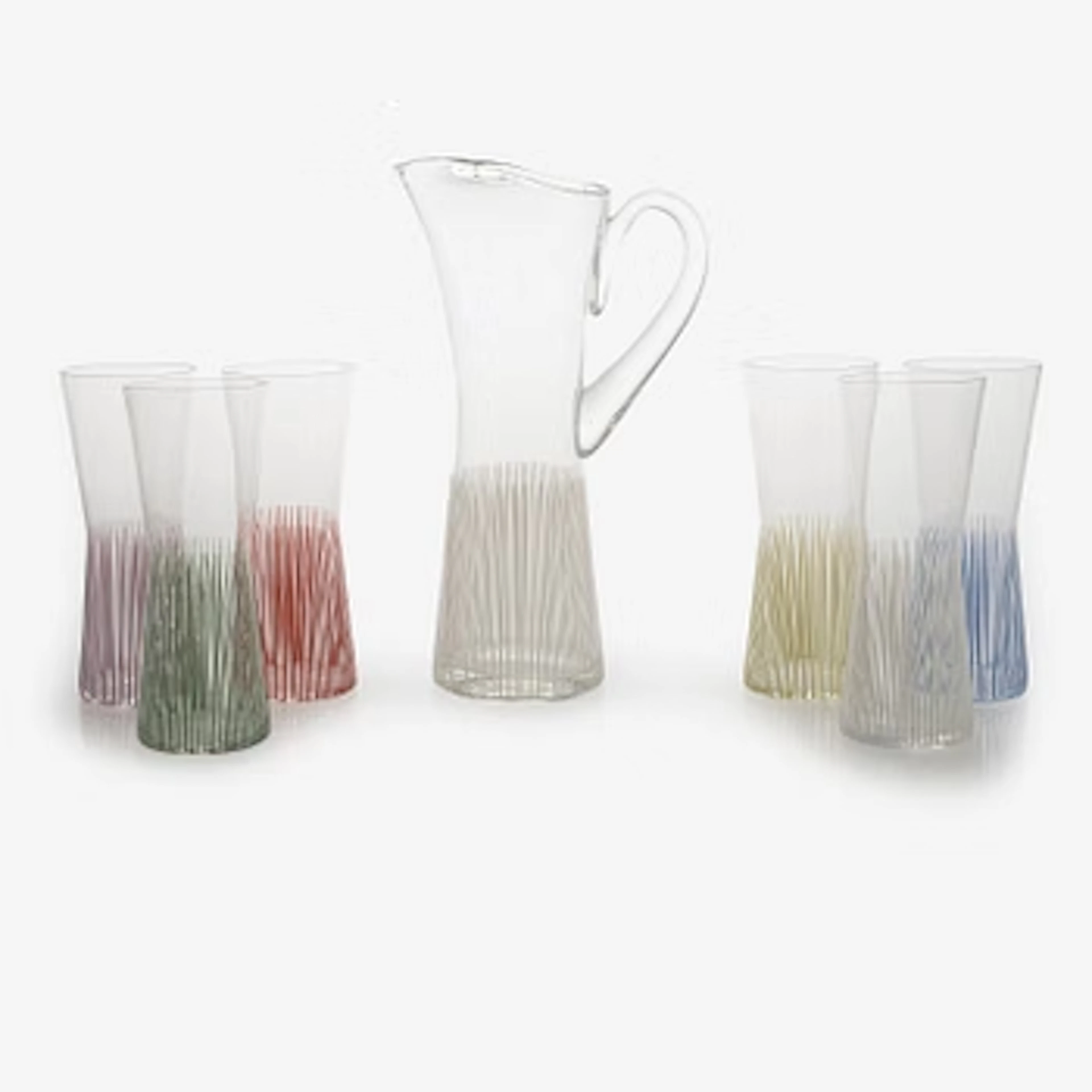 Bengt Orup, a 13-piece 'Strikt' glass service, Johansfors, mid-20th Century.