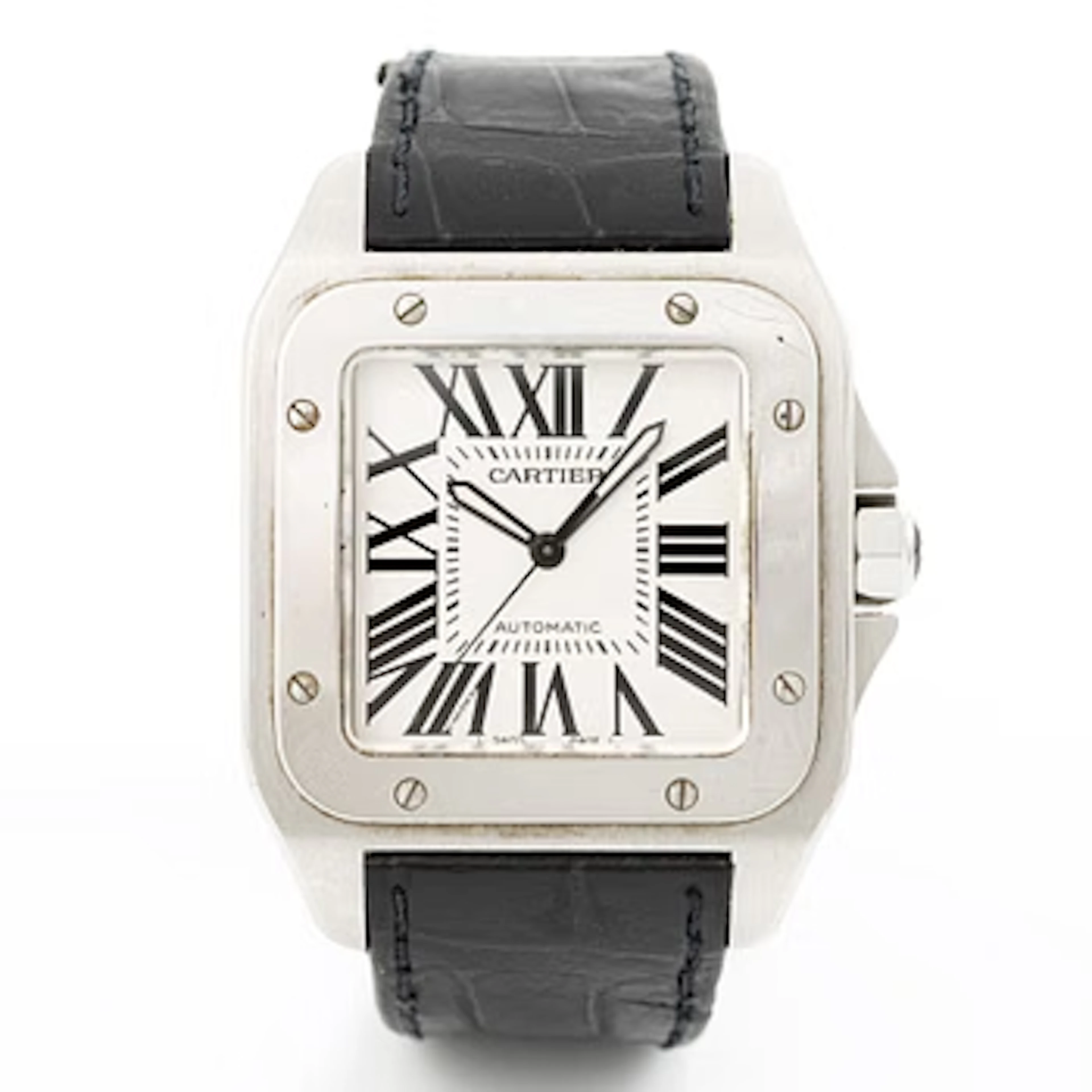 Cartier, Santos 100, wristwatch, 38 x 38 (51) mm.