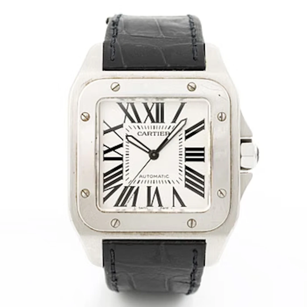Cartier, Santos 100, wristwatch, 38 x 38 (51) mm.
