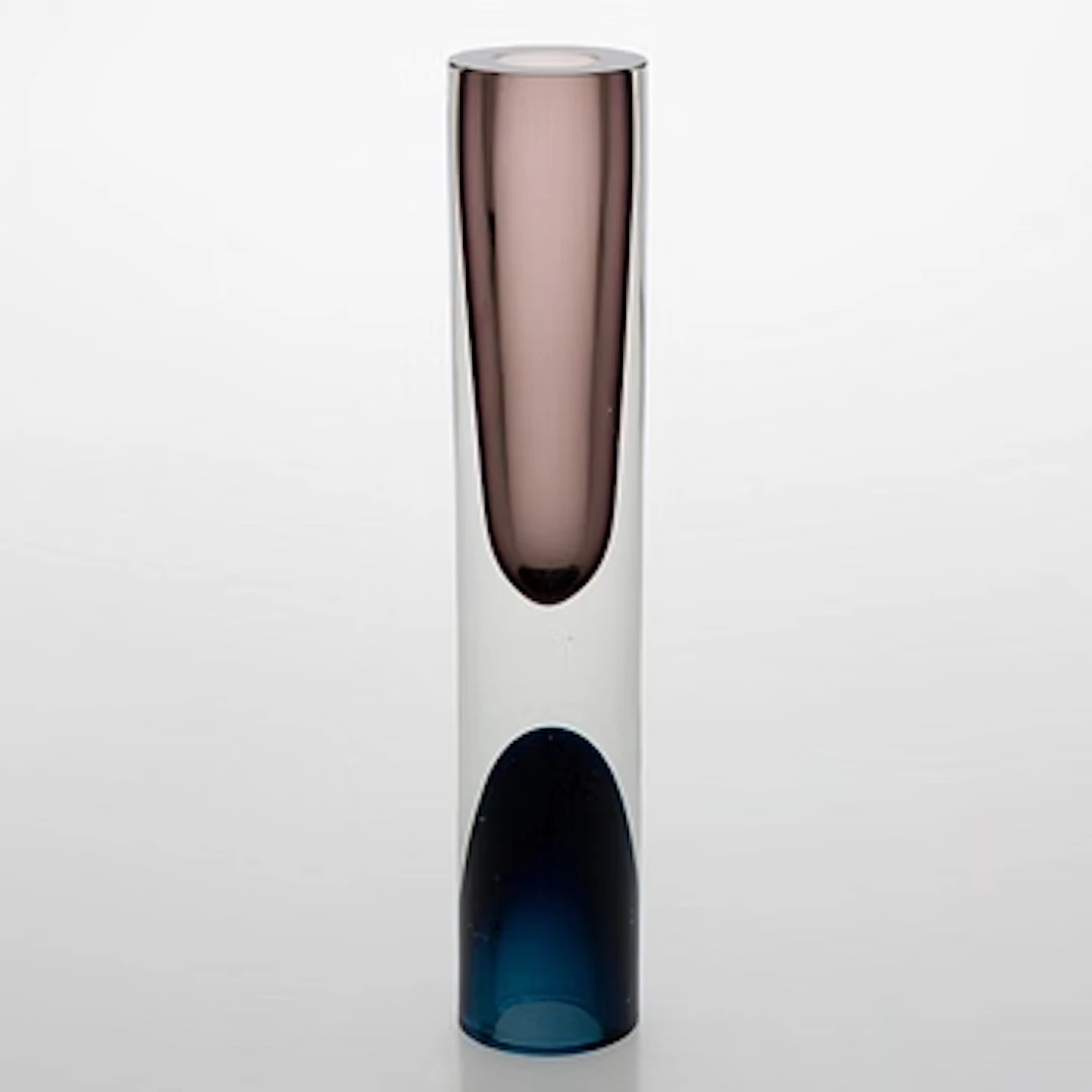 Tapio Wirkkala, a 'Double-Headed' glass vase signed Tapio Wirkkala Iittala -57.