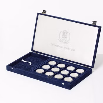 Twelve commemorative sterling silver coins, Olympic Games, Calgary