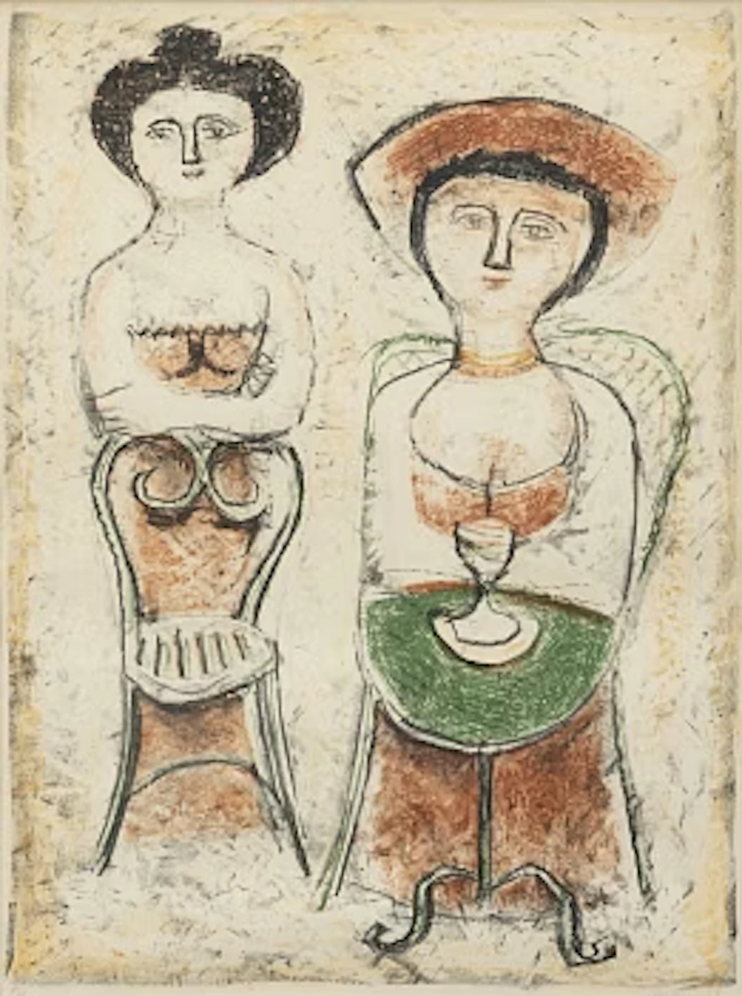 Massimo Campigli, "L'attesa/Il diabolo/La scalinata".
