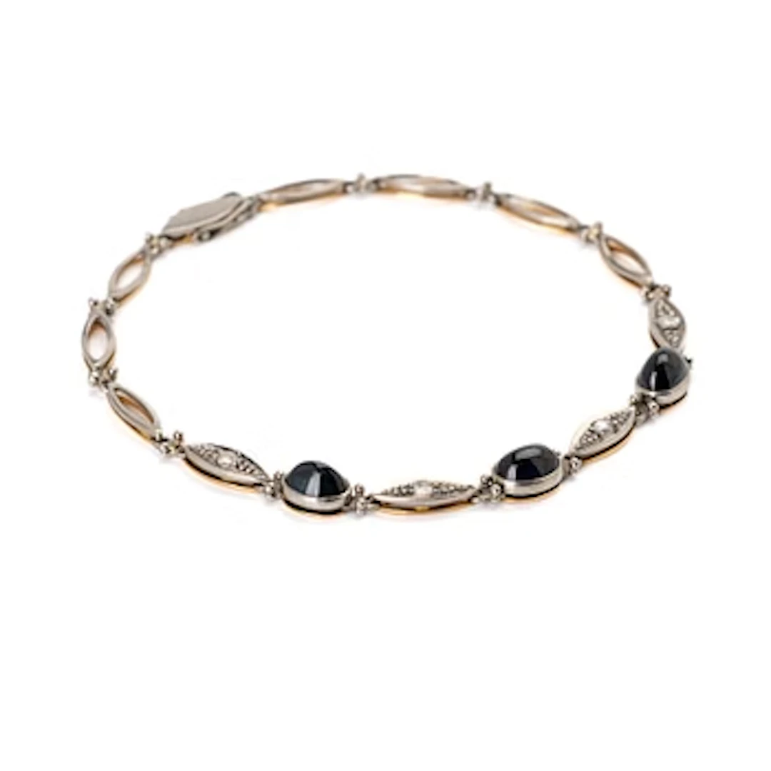 Bracelet, 18K gold, sapphires and diamonds, Heribert Engelbert AB