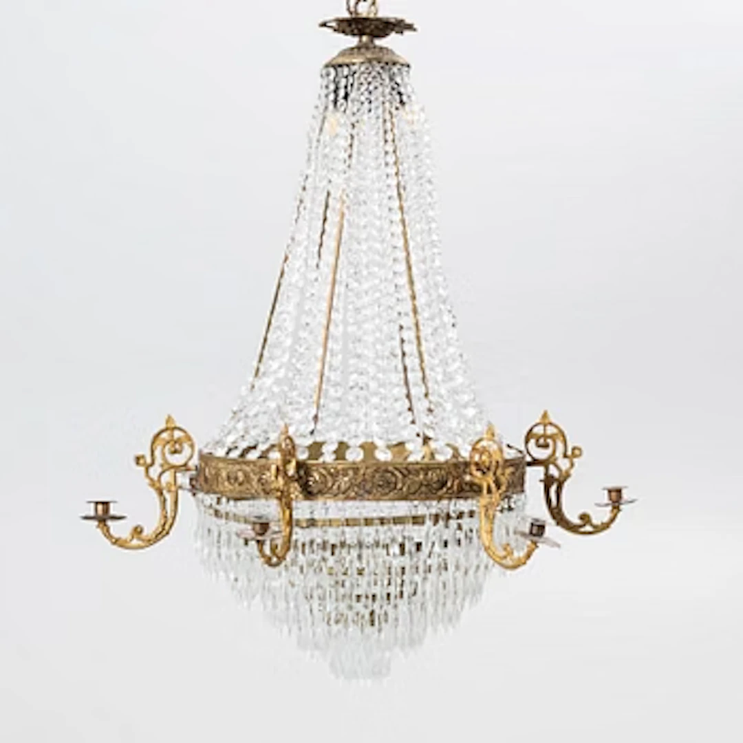 Chandelier, latter part of the 19th century.