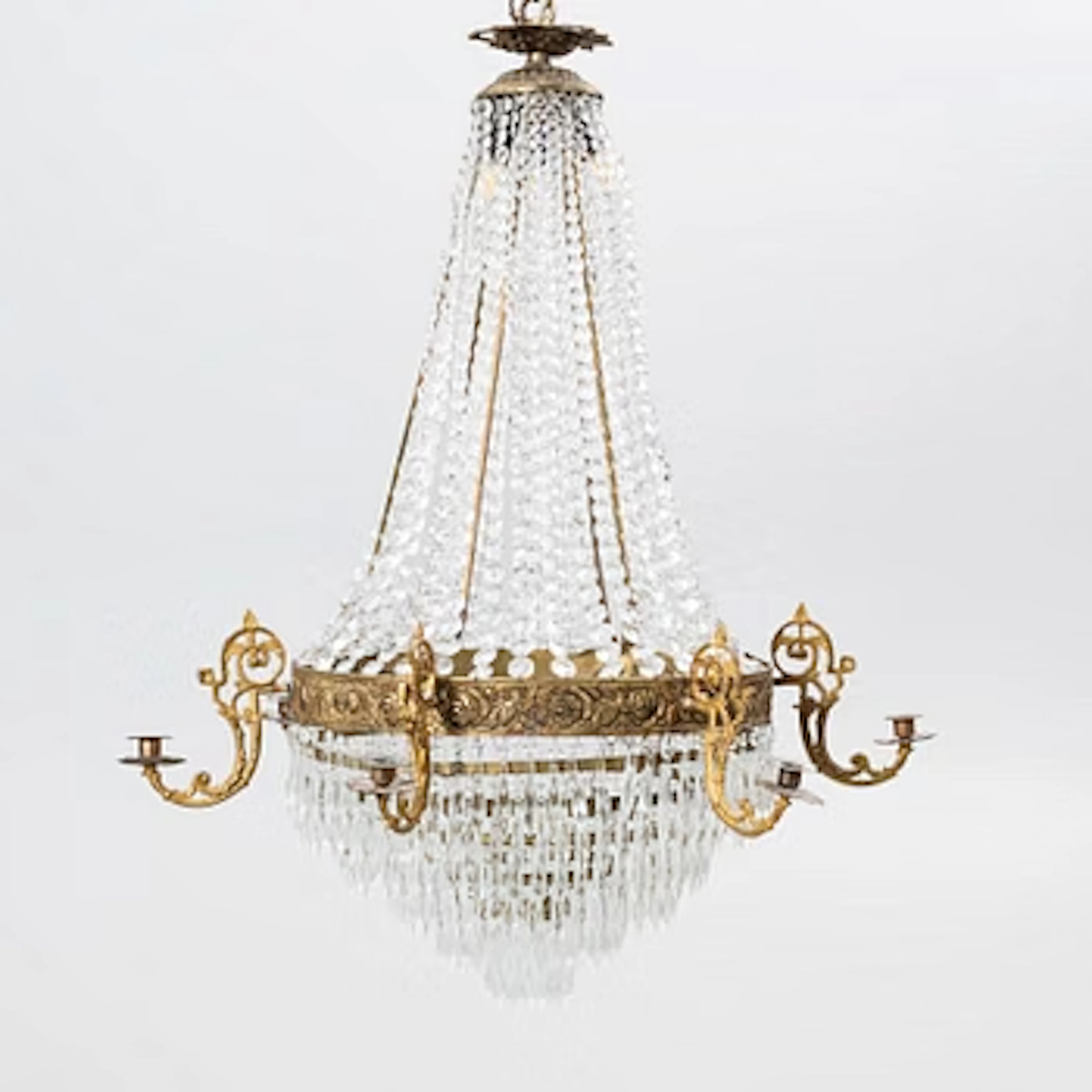 Chandelier, latter part of the 19th century.